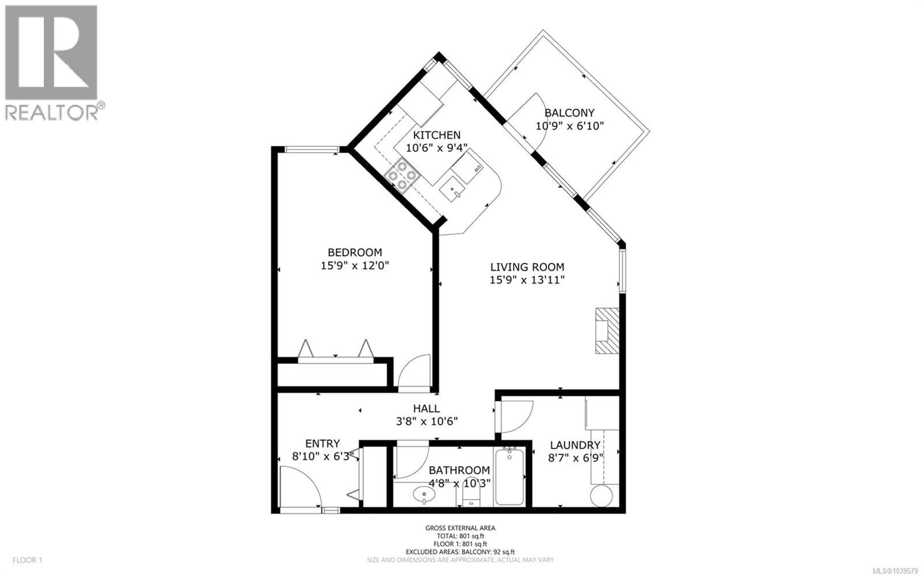 Floor plan for 1202 - 27 ISLAND HIGHWAY SOUTH, Campbell River British Columbia V9W1A2