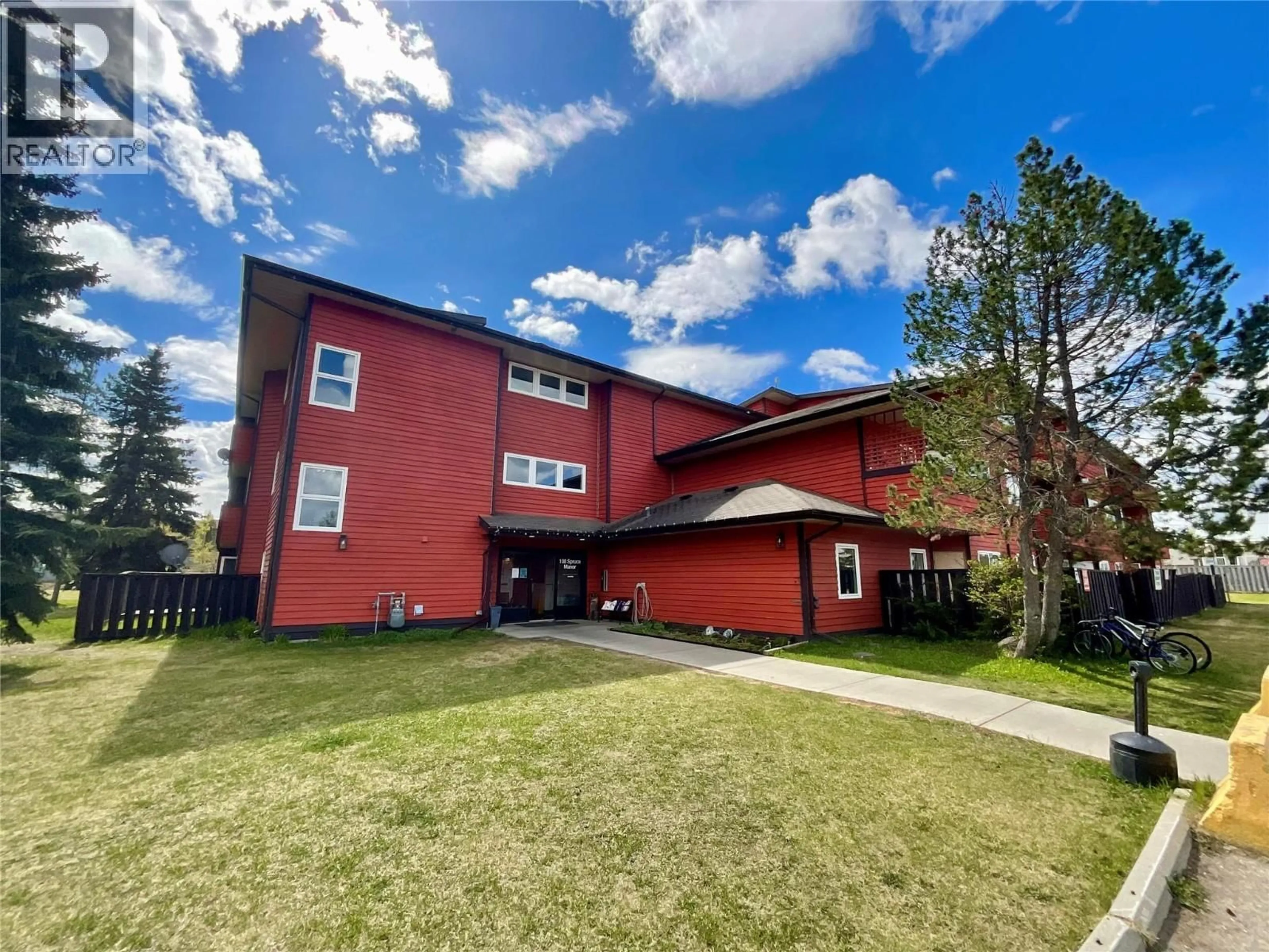 A pic from outside/outdoor area/front of a property/back of a property/a pic from drone, building for 306 - 108 SPRUCE AVENUE, Tumbler Ridge British Columbia V0C2W0