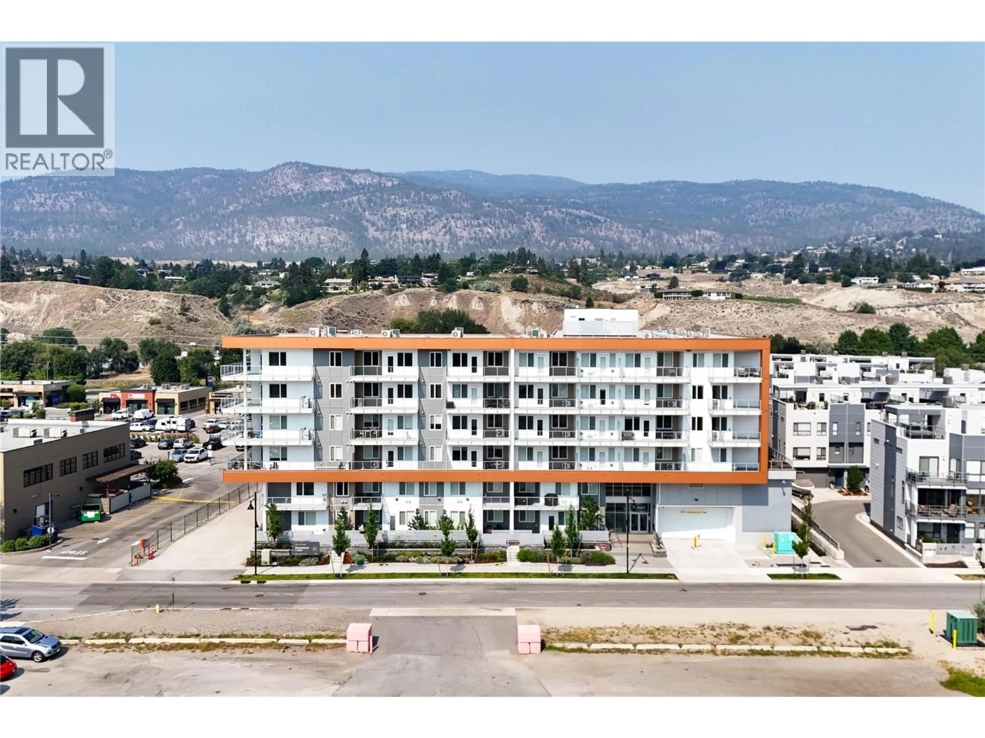 A pic from outside/outdoor area/front of a property/back of a property/a pic from drone, unknown for 512 - 271 WYLIE STREET, Penticton British Columbia V2A0L3