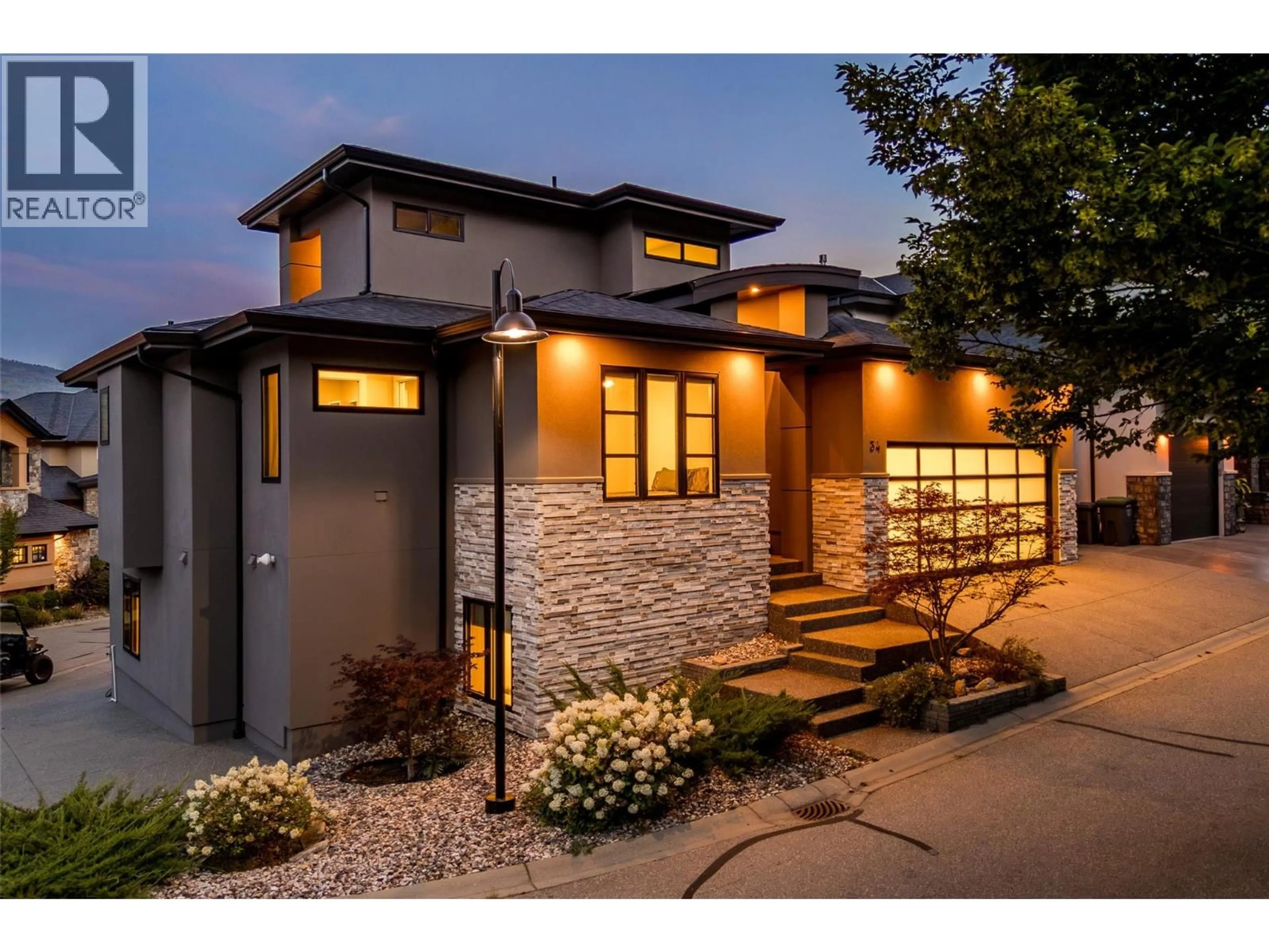 Home with brick exterior material, street for 34 - 18451 CRYSTAL WATERS ROAD, Lake Country British Columbia V4V2G2
