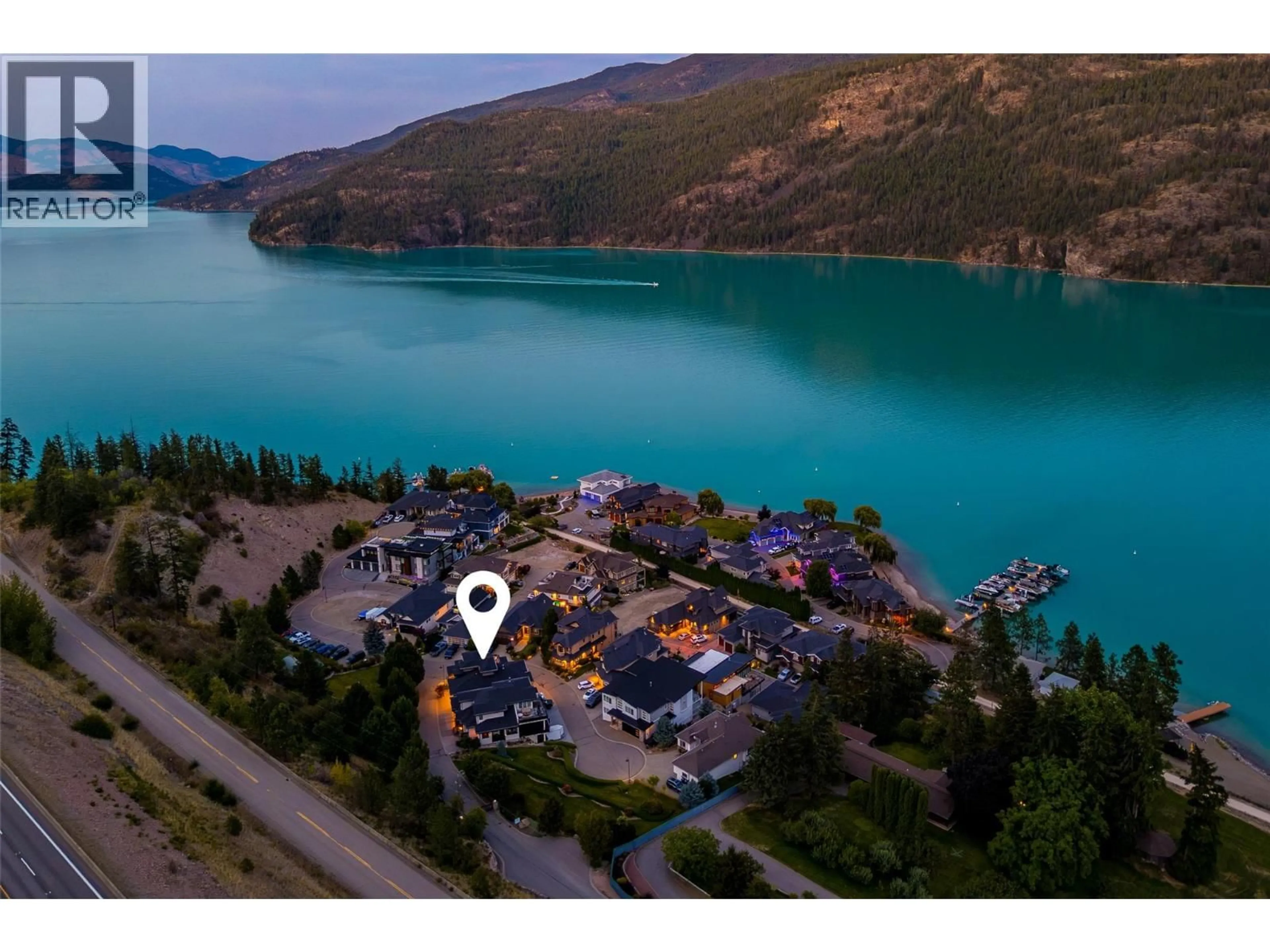 A pic from outside/outdoor area/front of a property/back of a property/a pic from drone, water/lake/river/ocean view for 34 - 18451 CRYSTAL WATERS ROAD, Lake Country British Columbia V4V2G2