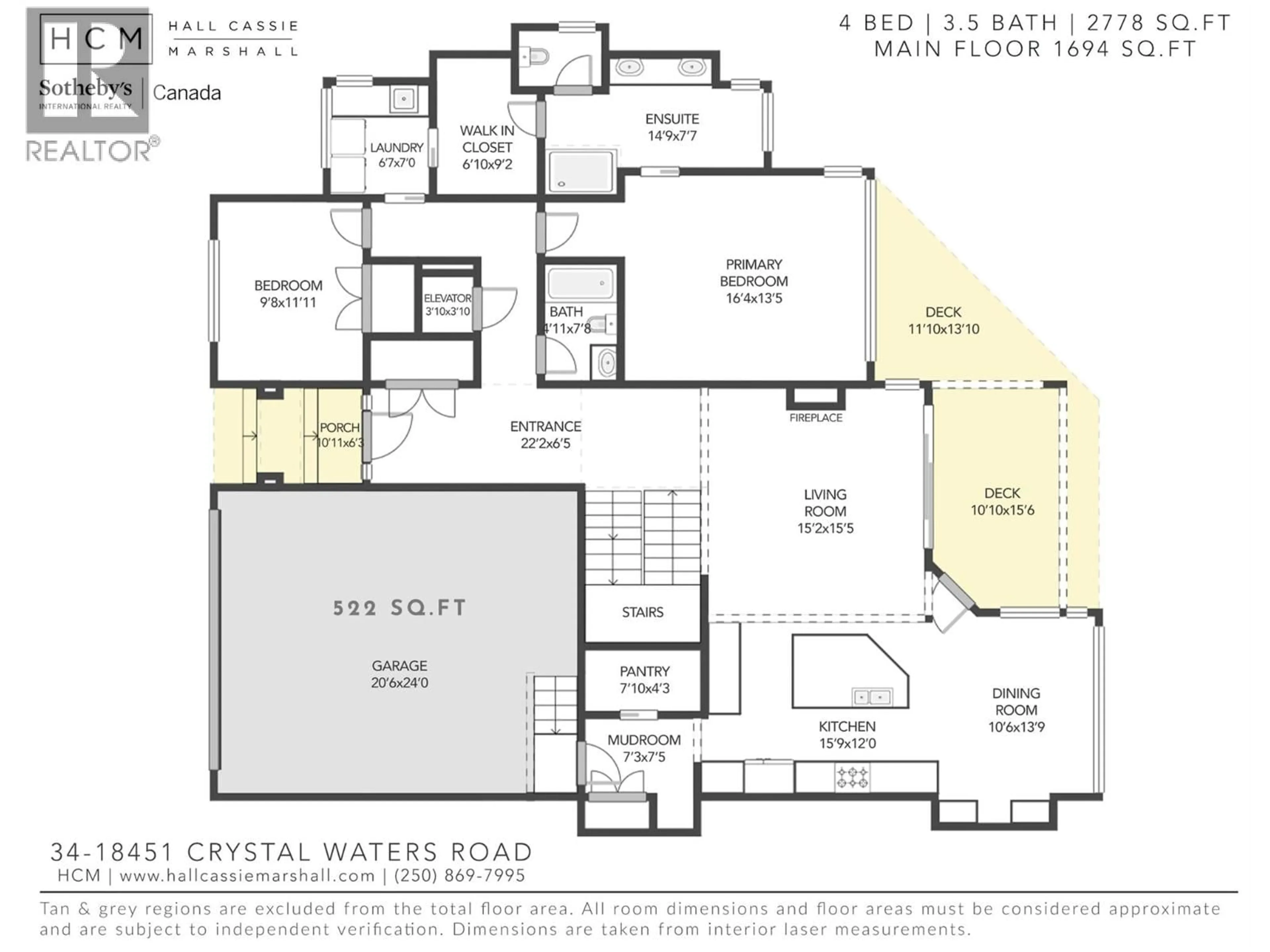 Floor plan for 34 - 18451 CRYSTAL WATERS ROAD, Lake Country British Columbia V4V2G2