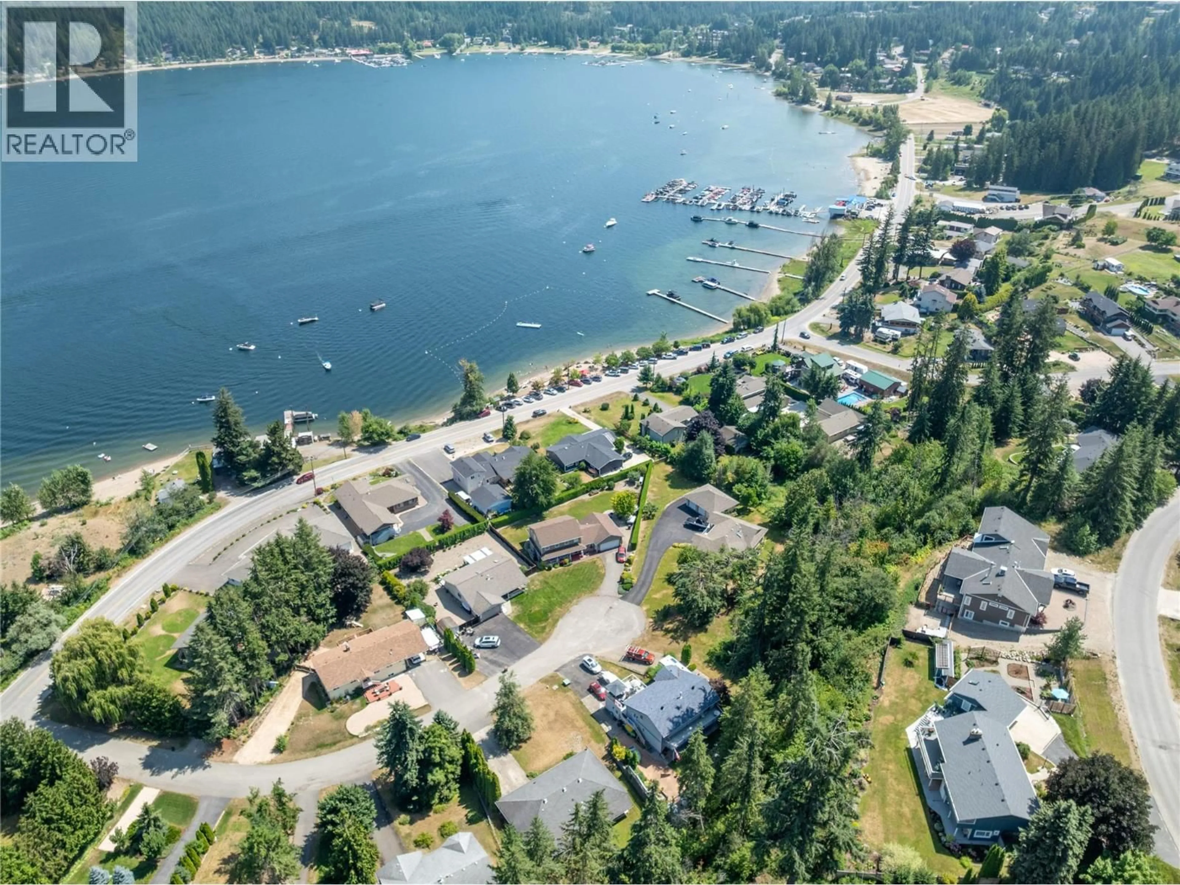 A pic from outside/outdoor area/front of a property/back of a property/a pic from drone, water/lake/river/ocean view for 2959 BIRCH LANE, Blind Bay British Columbia V0E1H2