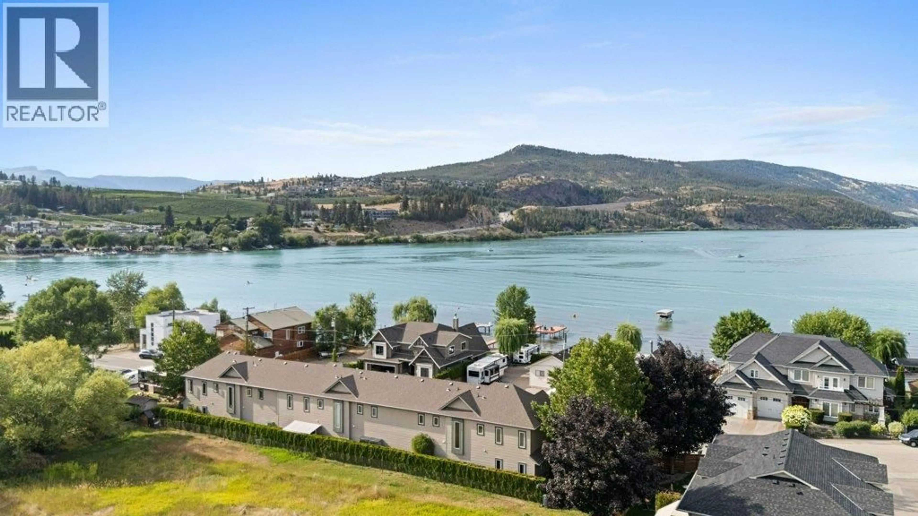A pic from outside/outdoor area/front of a property/back of a property/a pic from drone, water/lake/river/ocean view for 3295 CLEMENT ROAD, Lake Country British Columbia V4V2M5