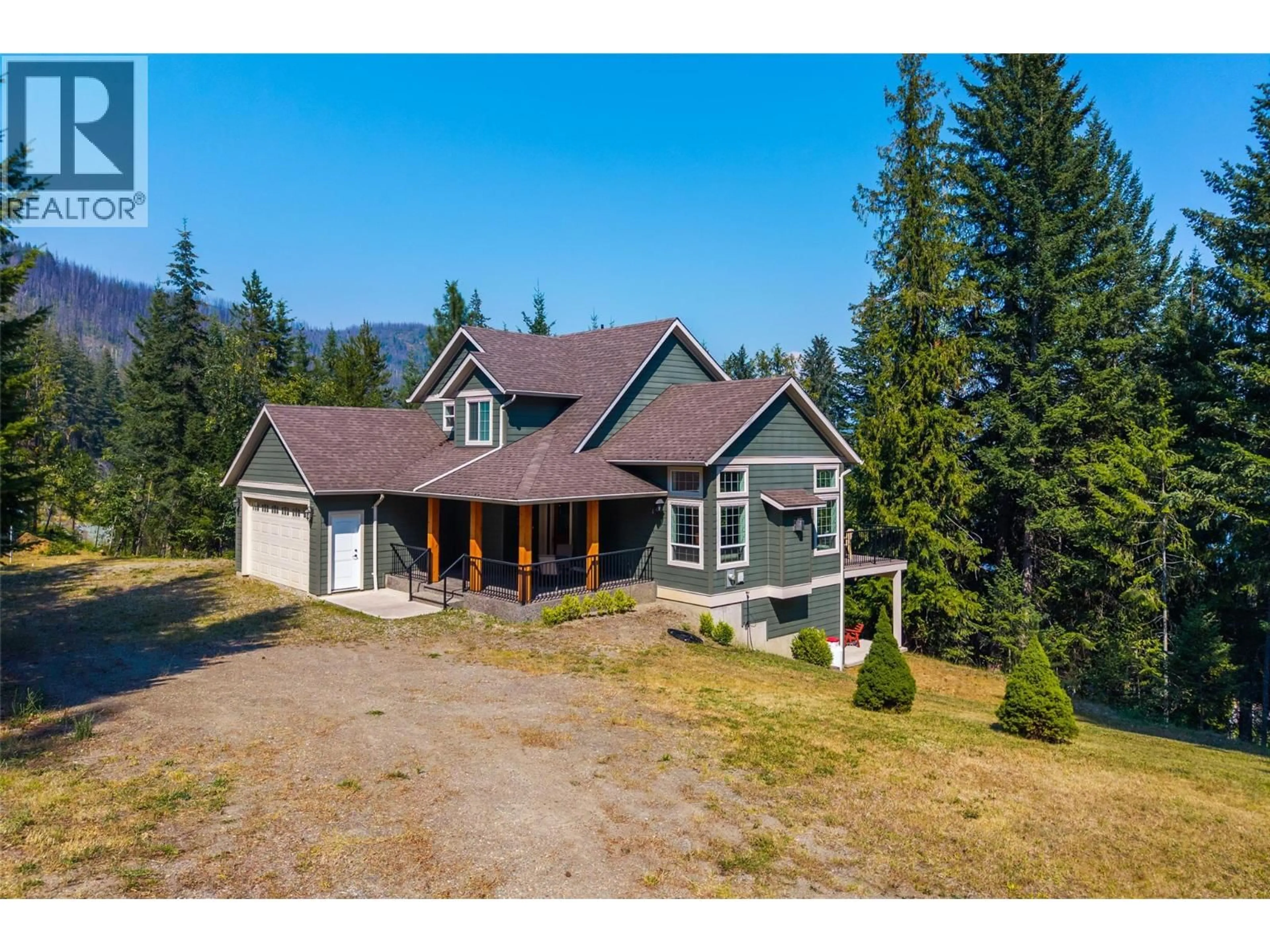 A pic from outside/outdoor area/front of a property/back of a property/a pic from drone, mountain view for 39 - 4498 SQUILAX ANGLEMONT ROAD, Scotch Creek British Columbia V0E1M5