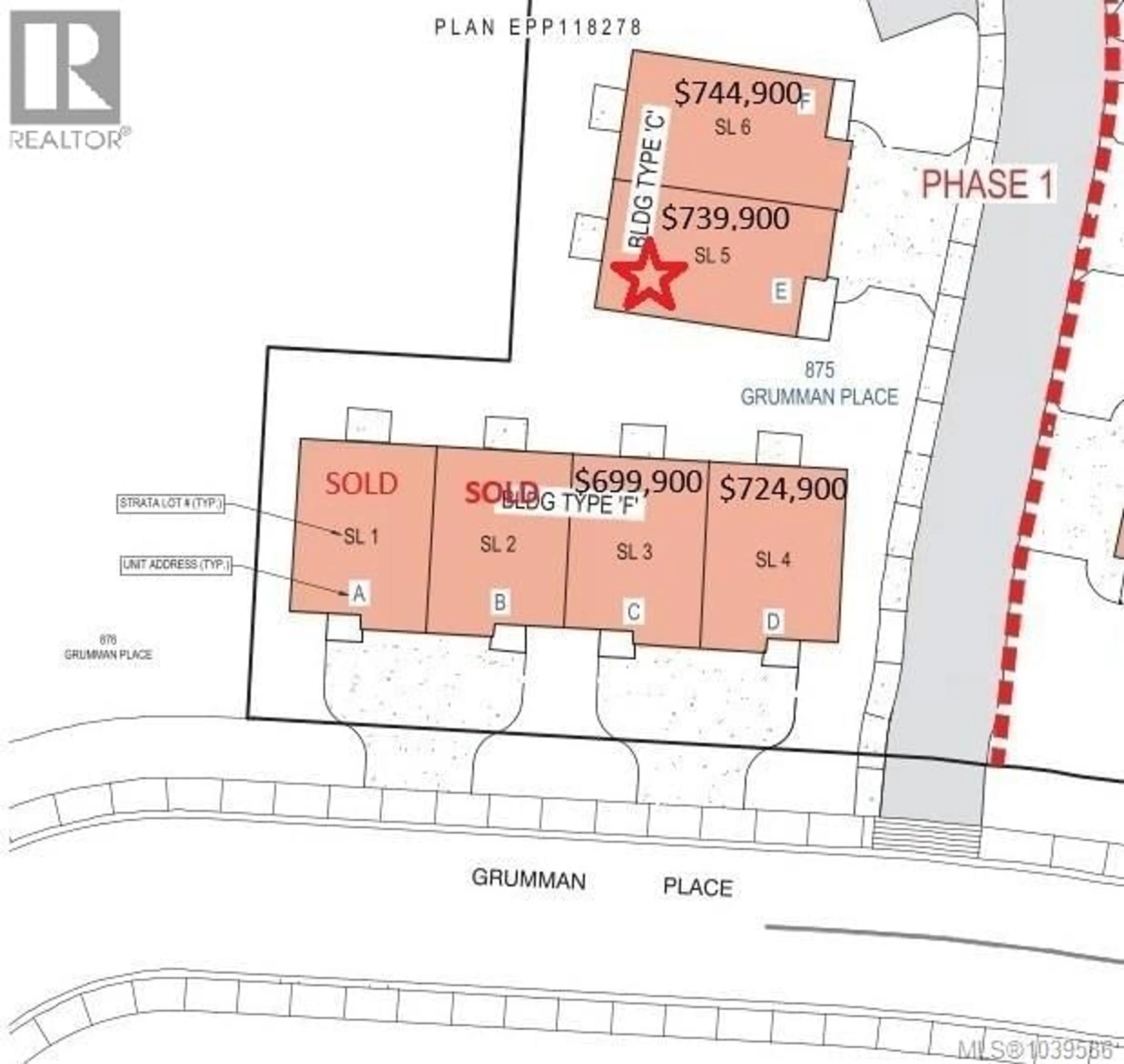 Floor plan for E - 875 GRUMMAN PLACE, Comox British Columbia V9M4H9