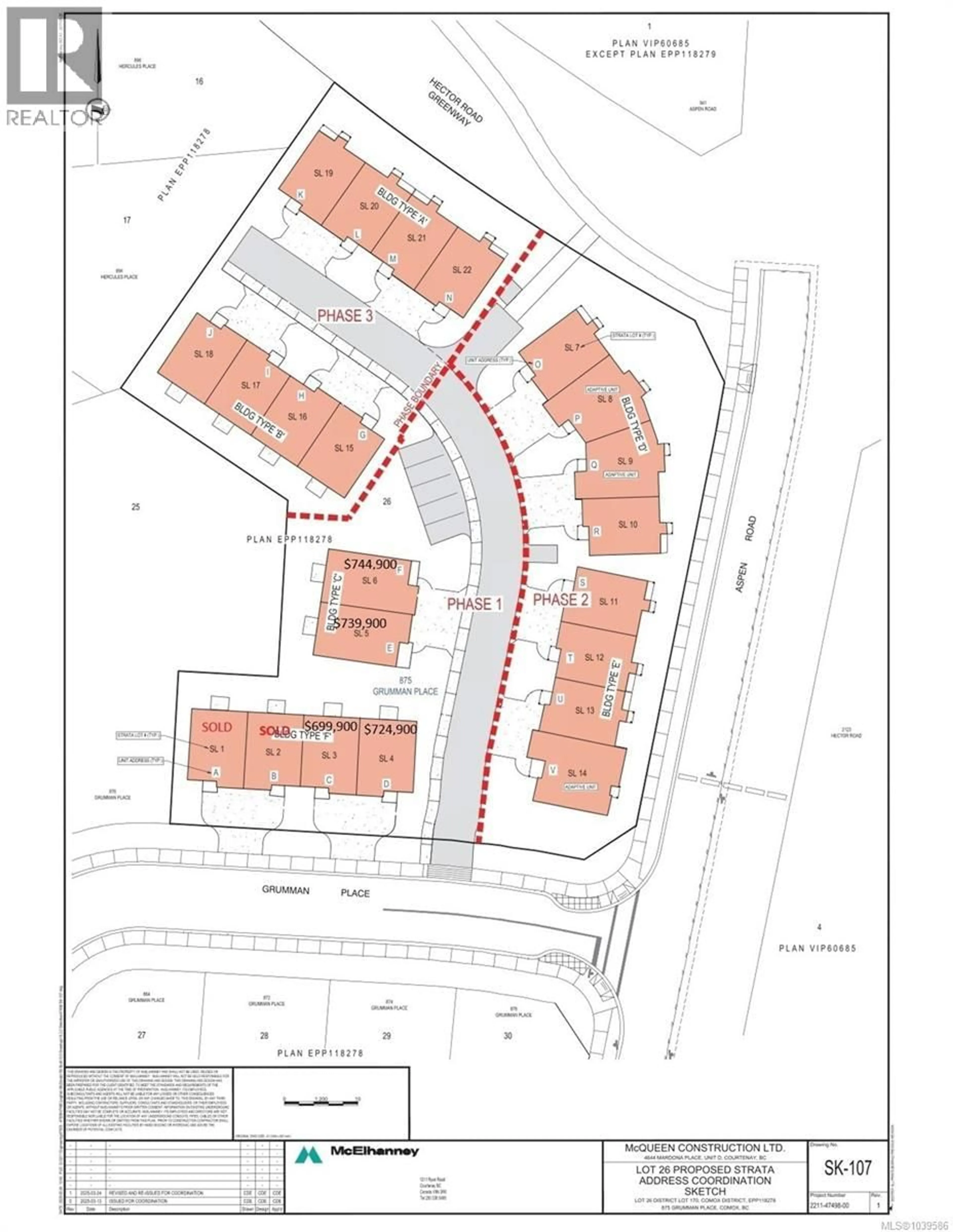 Floor plan for E - 875 GRUMMAN PLACE, Comox British Columbia V9M4H9