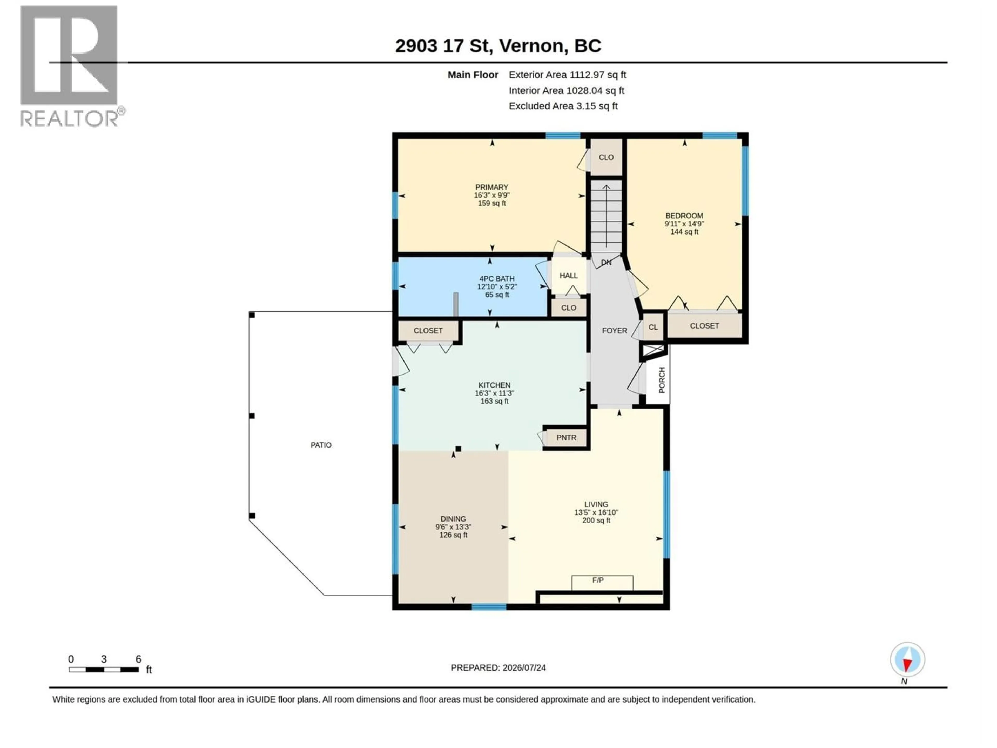 Floor plan for 2903 17 STREET, Vernon British Columbia V1T3Y7
