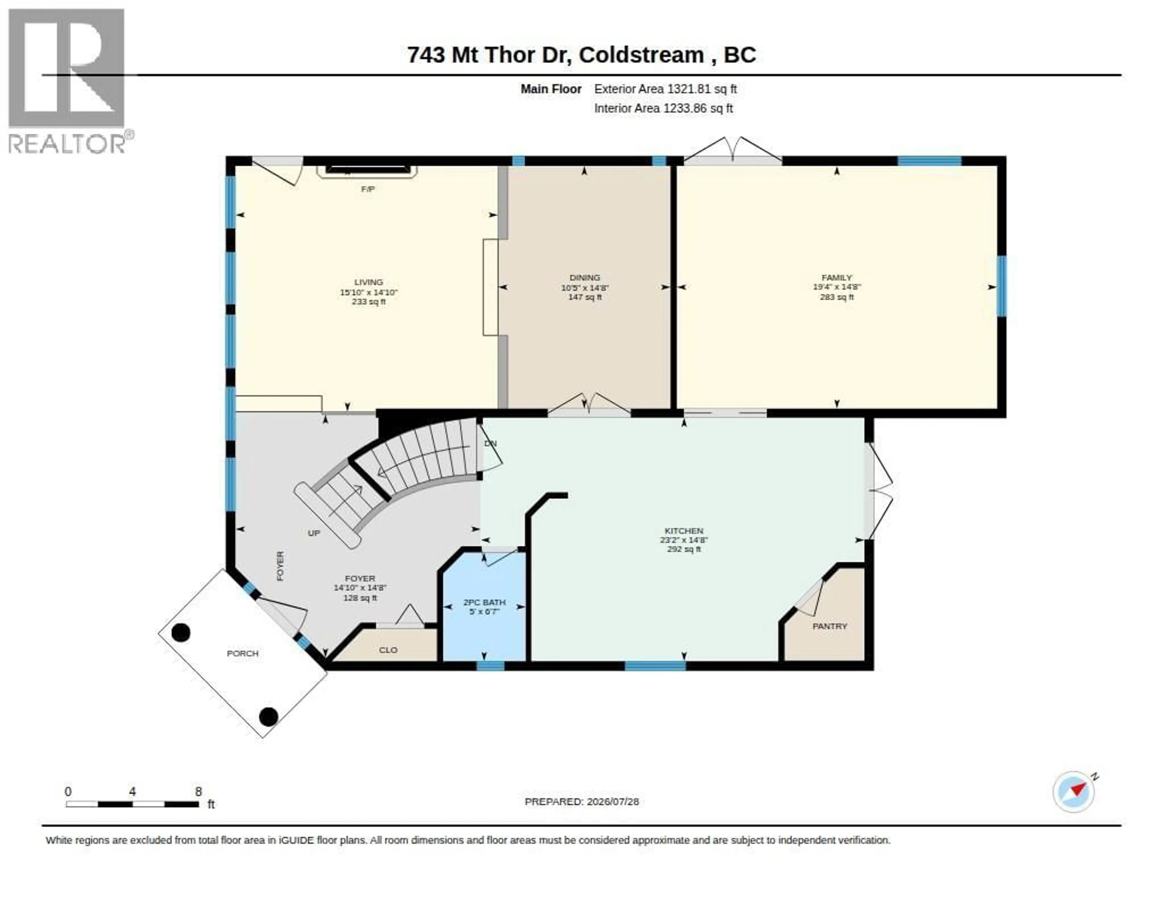 Floor plan for 743 MT. THOR DRIVE, Coldstream British Columbia V1B2W1
