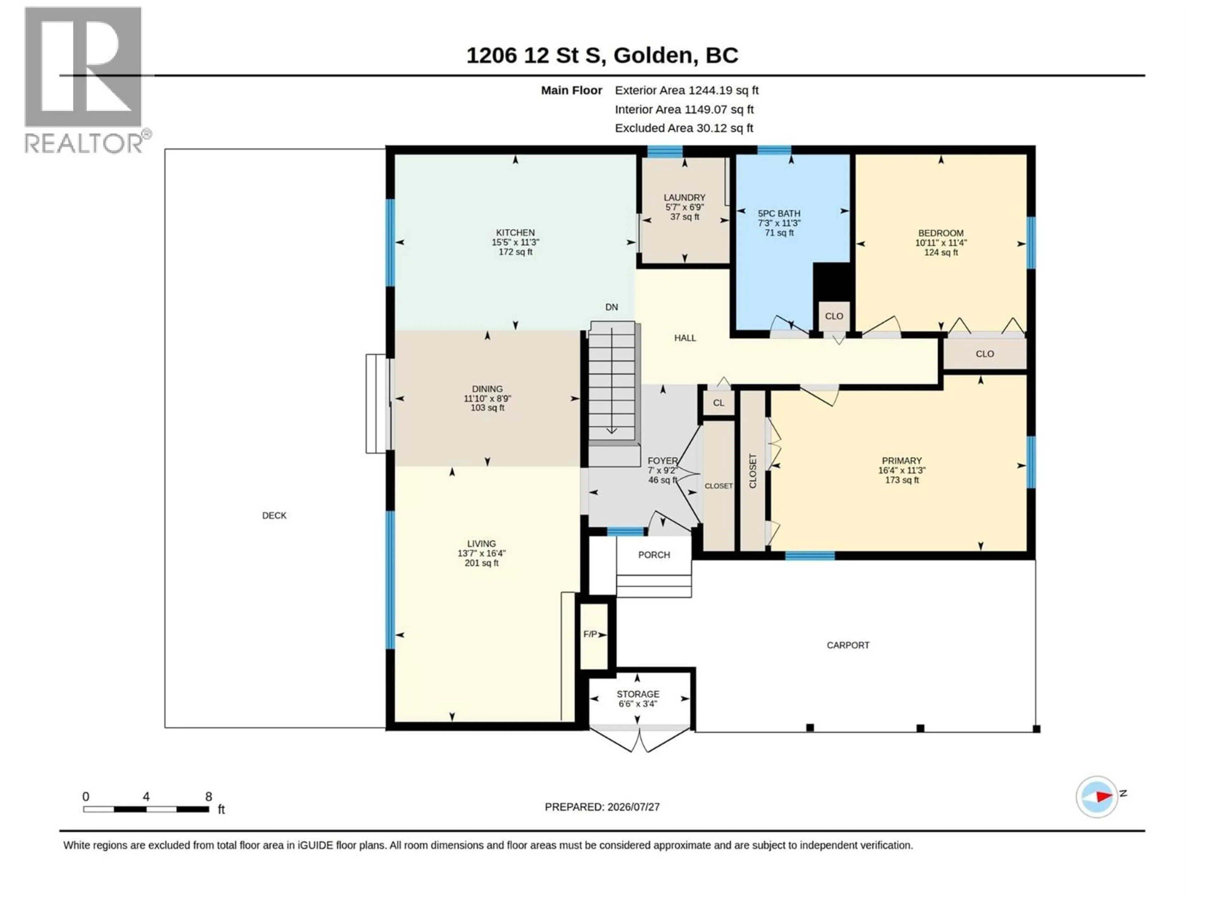 Floor plan for 1206 12TH  SOUTH STREET, Golden British Columbia V0A1H0