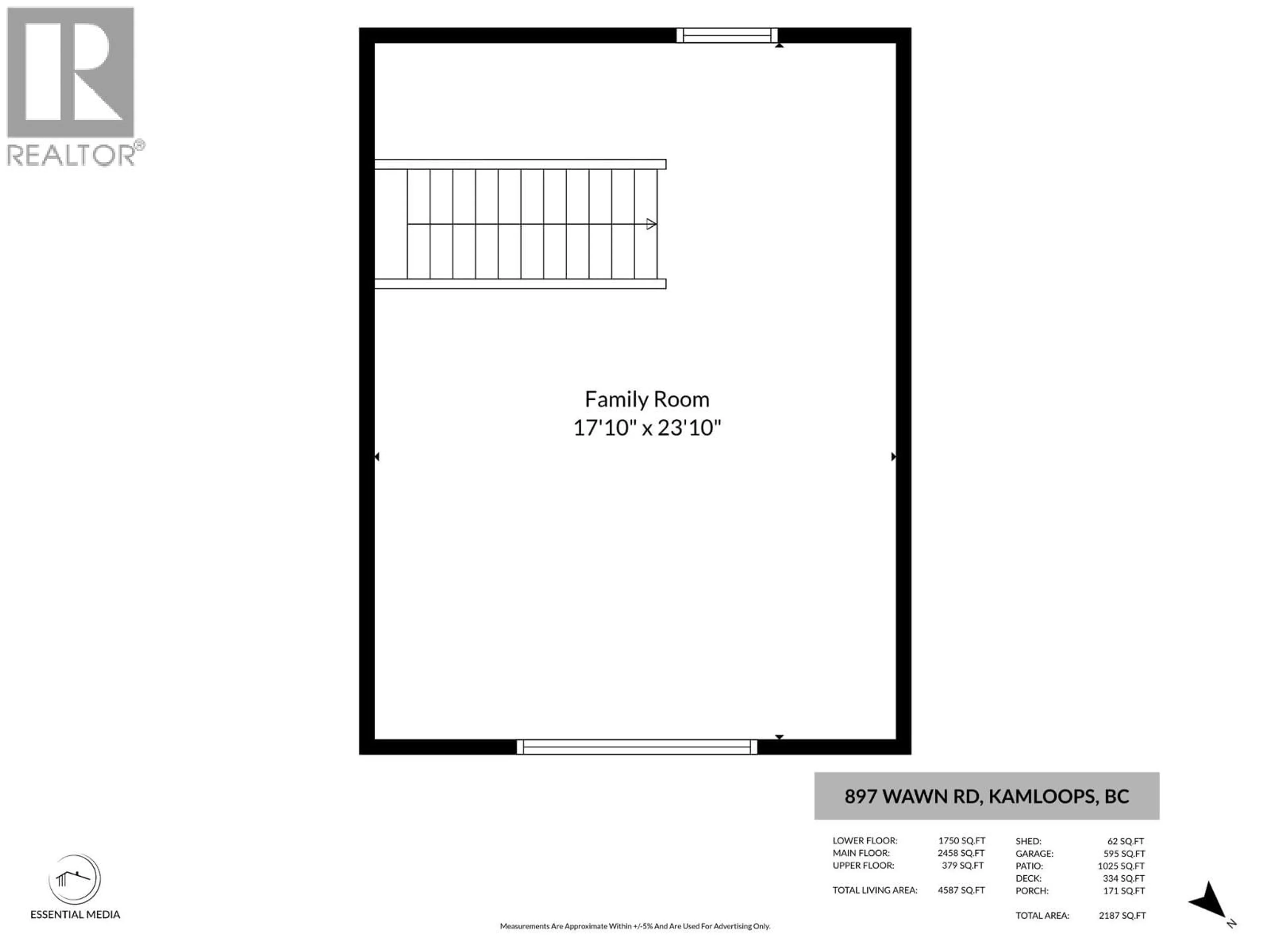 Floor plan for 897 WAWN ROAD, Kamloops British Columbia V2B6N3