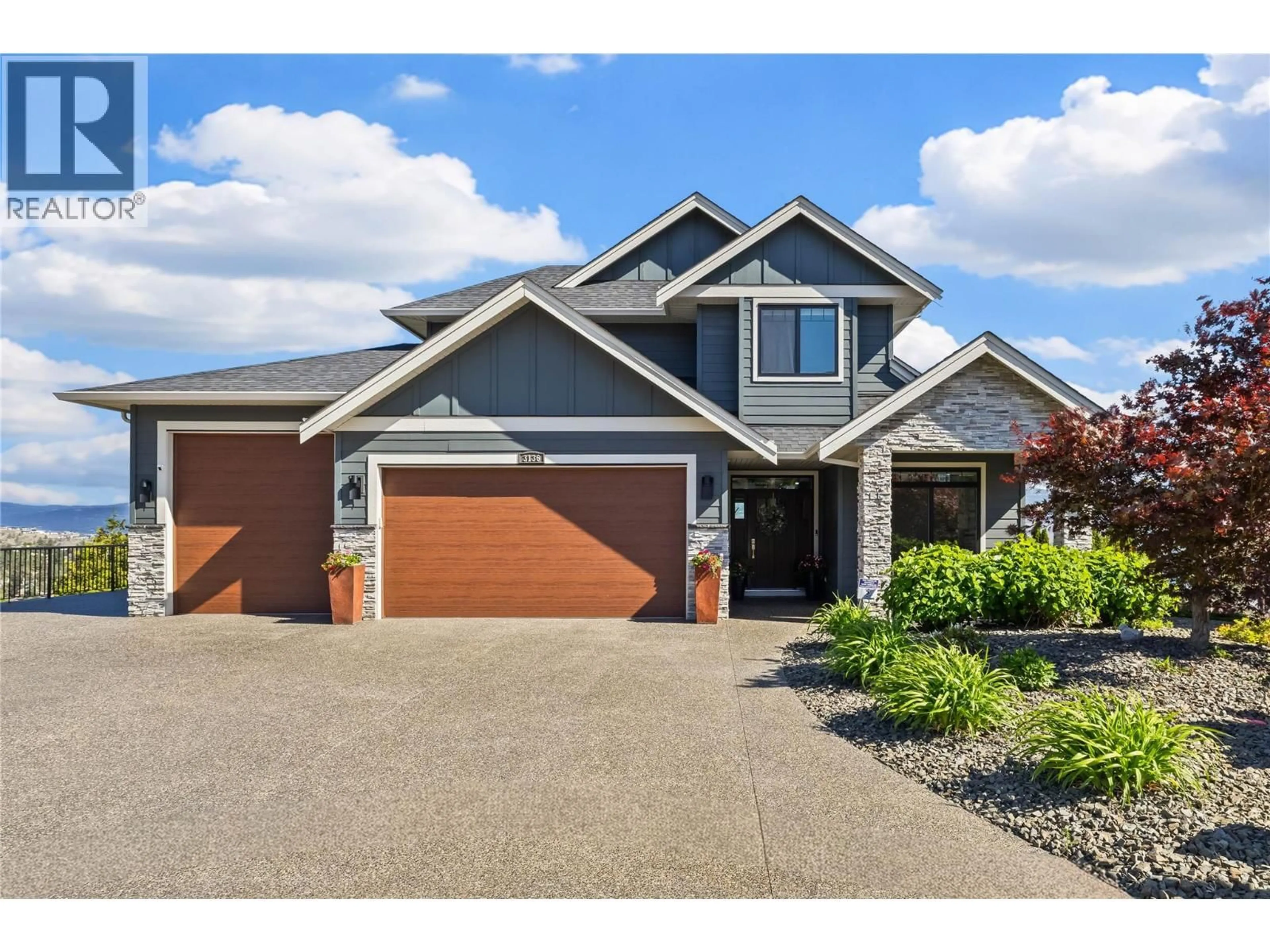 Home with vinyl exterior material, street for 3136 SAGEVIEW ROAD, West Kelowna British Columbia V4T3H2