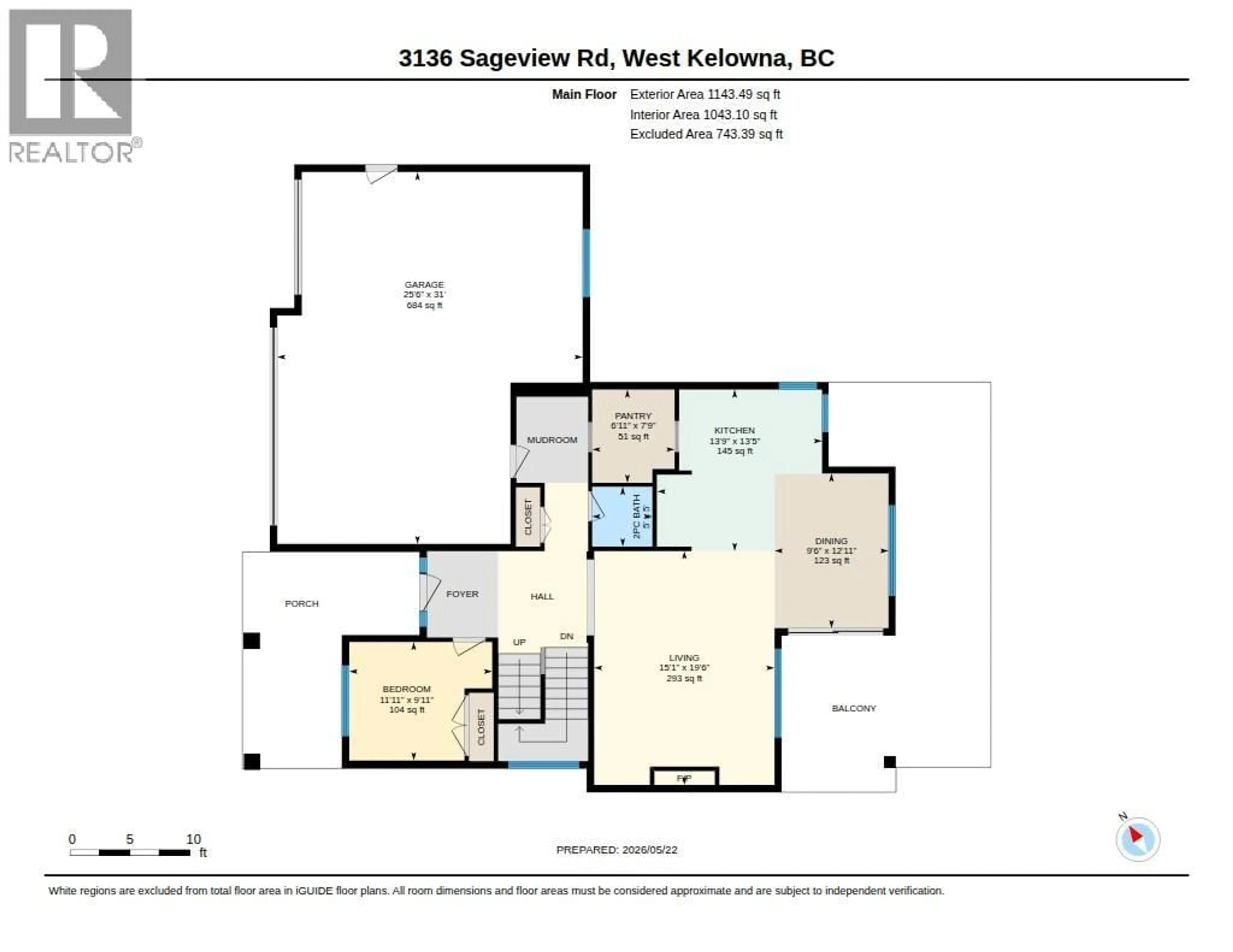 Floor plan for 3136 SAGEVIEW ROAD, West Kelowna British Columbia V4T3H2