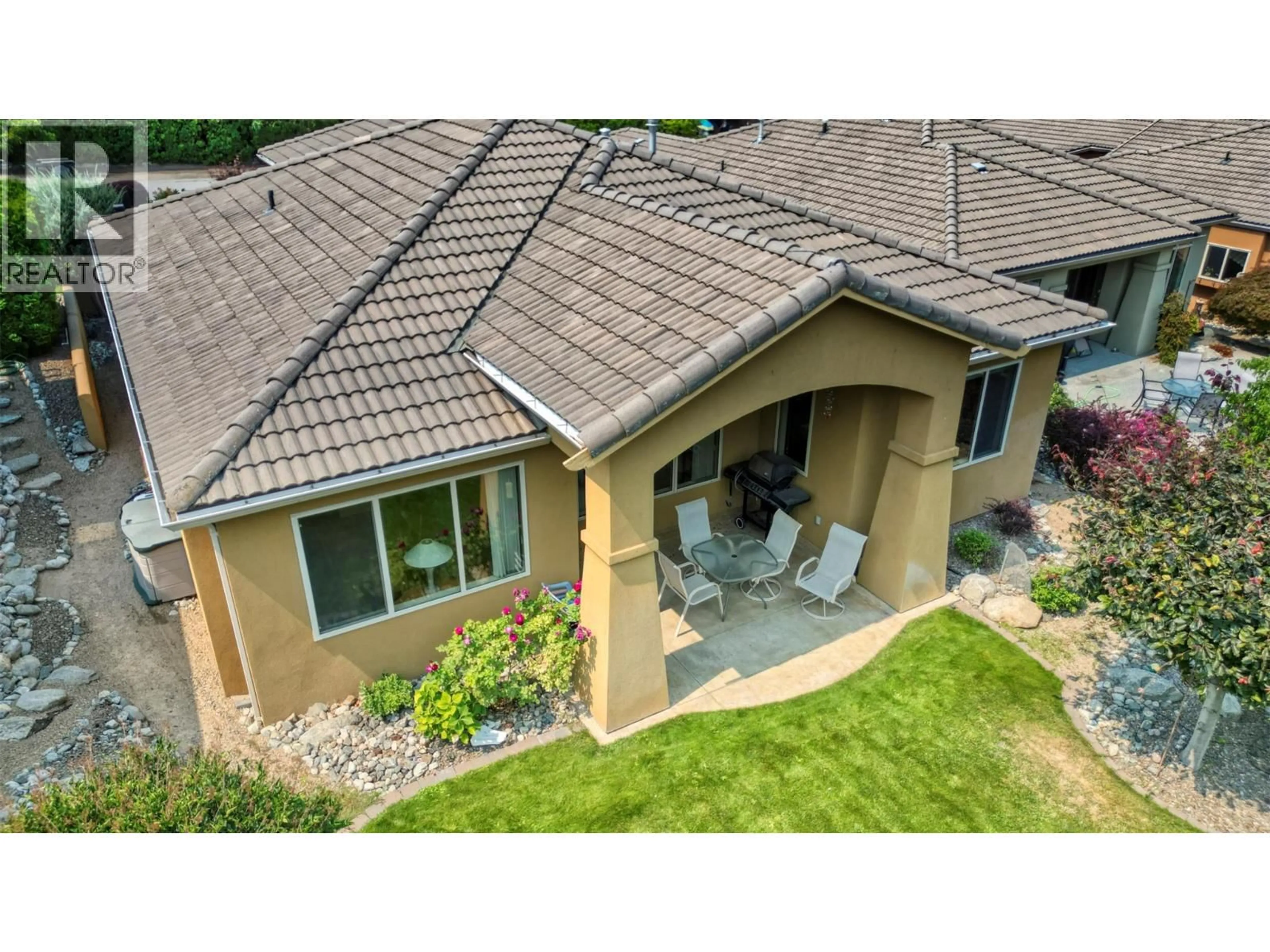 A pic from outside/outdoor area/front of a property/back of a property/a pic from drone, unknown for 9 WILDFLOWER COURT, Osoyoos British Columbia V0H1V1