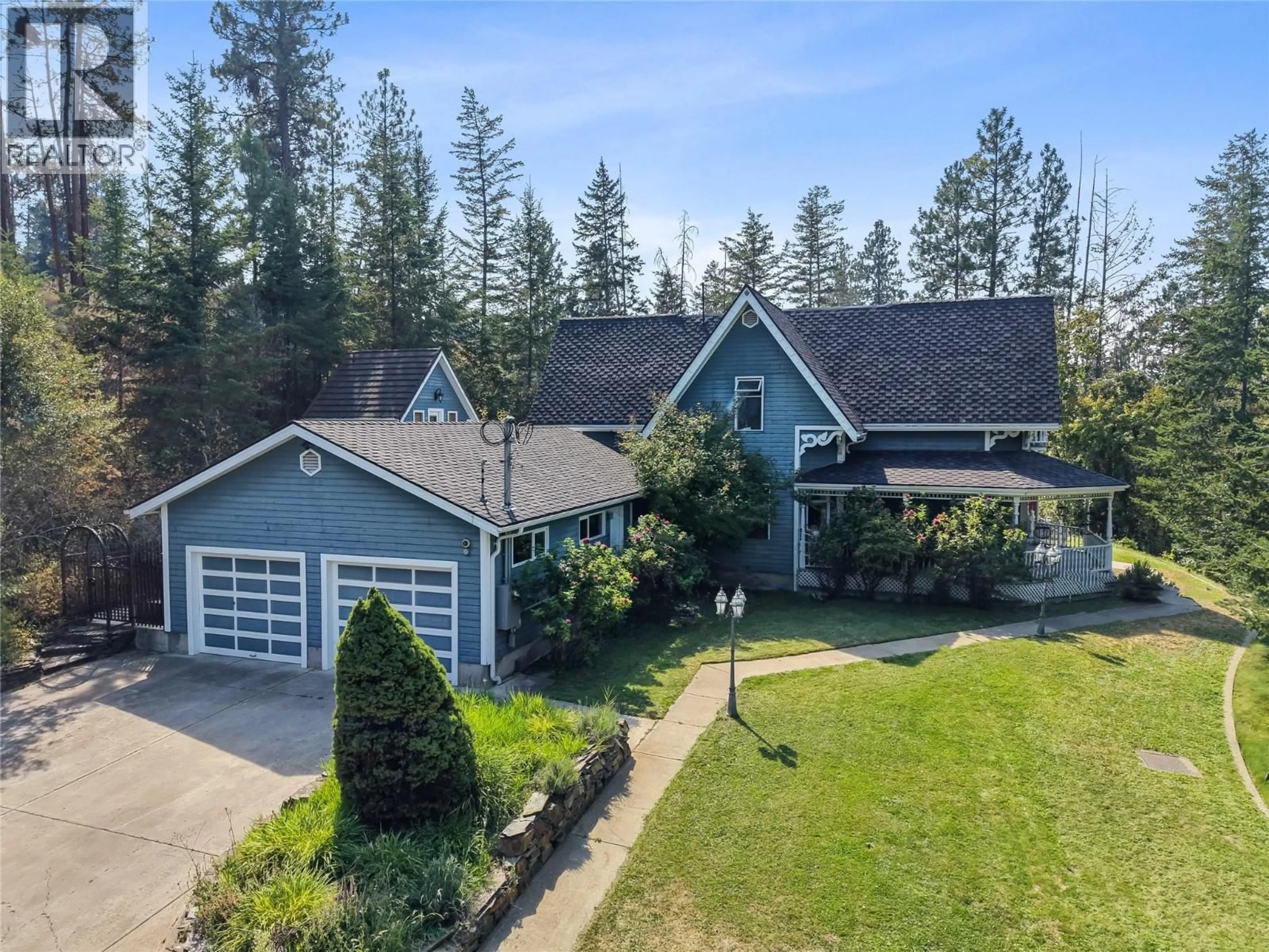 A pic from outside/outdoor area/front of a property/back of a property/a pic from drone, unknown for 4345 JUNE SPRINGS ROAD, Kelowna British Columbia V1W4C8