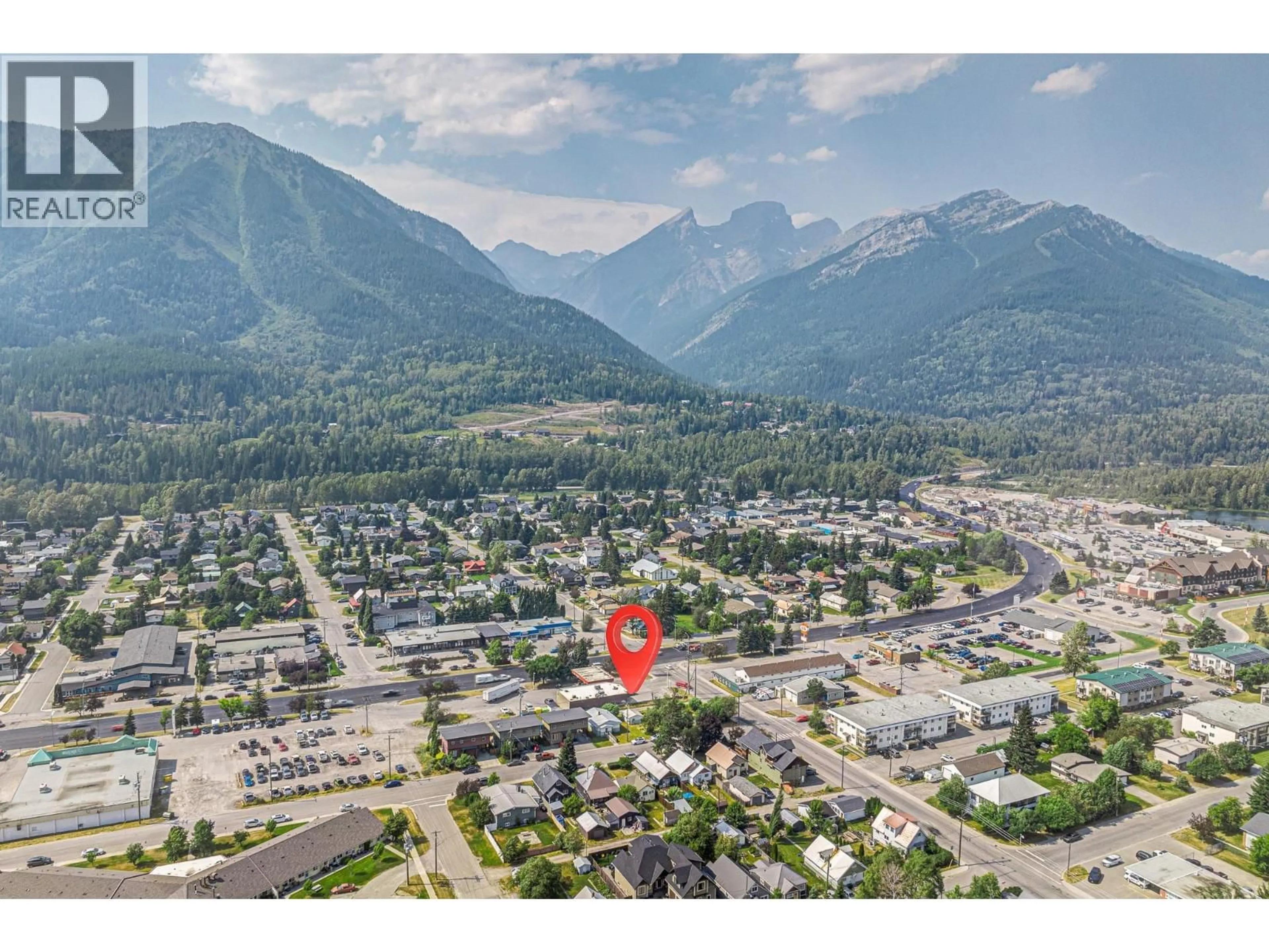 A pic from outside/outdoor area/front of a property/back of a property/a pic from drone, mountain view for 1291 6TH AVENUE, Fernie British Columbia V0B1M0