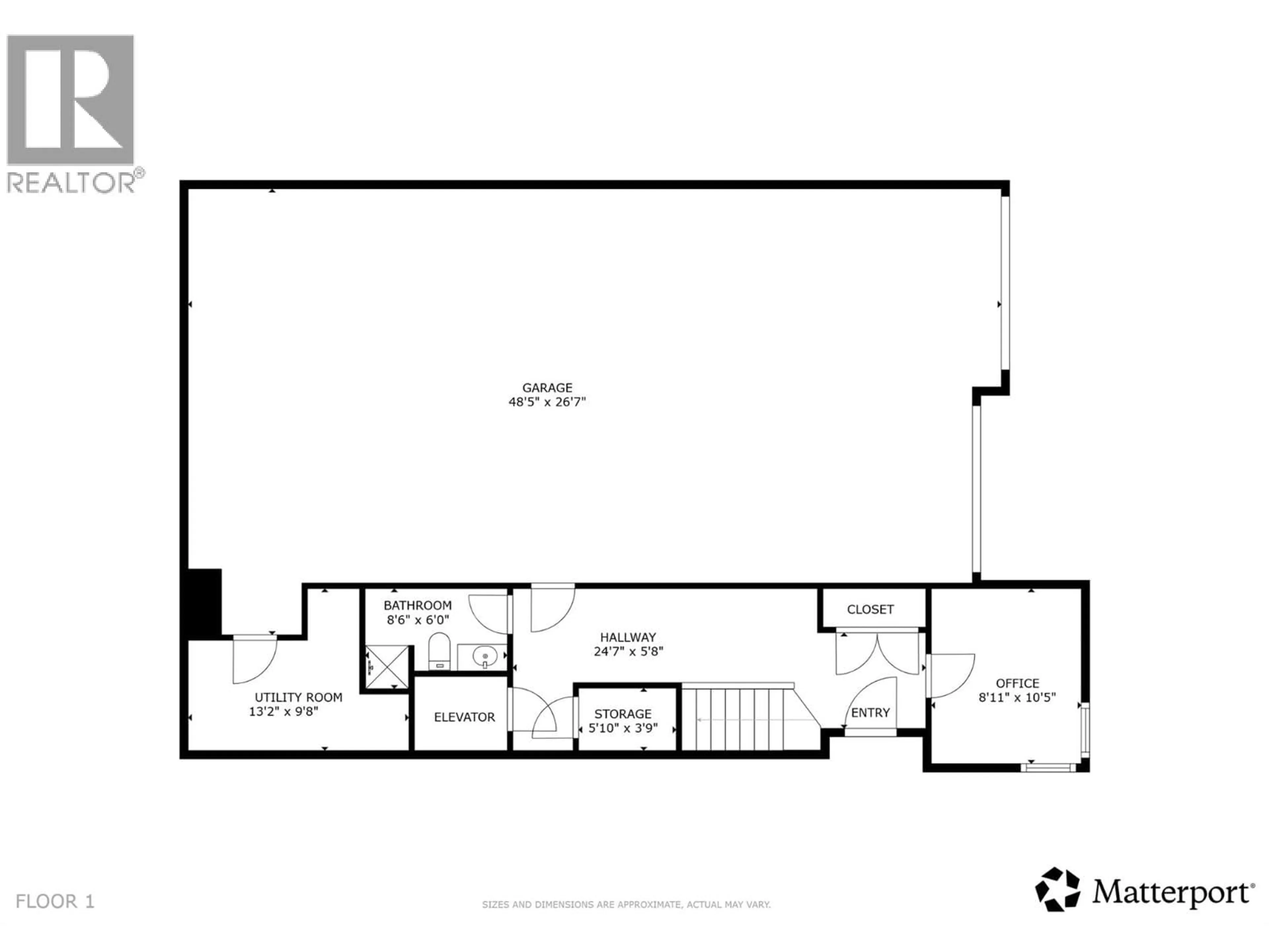 Floor plan for 537 HAWES COURT, Kelowna British Columbia V1W5C5