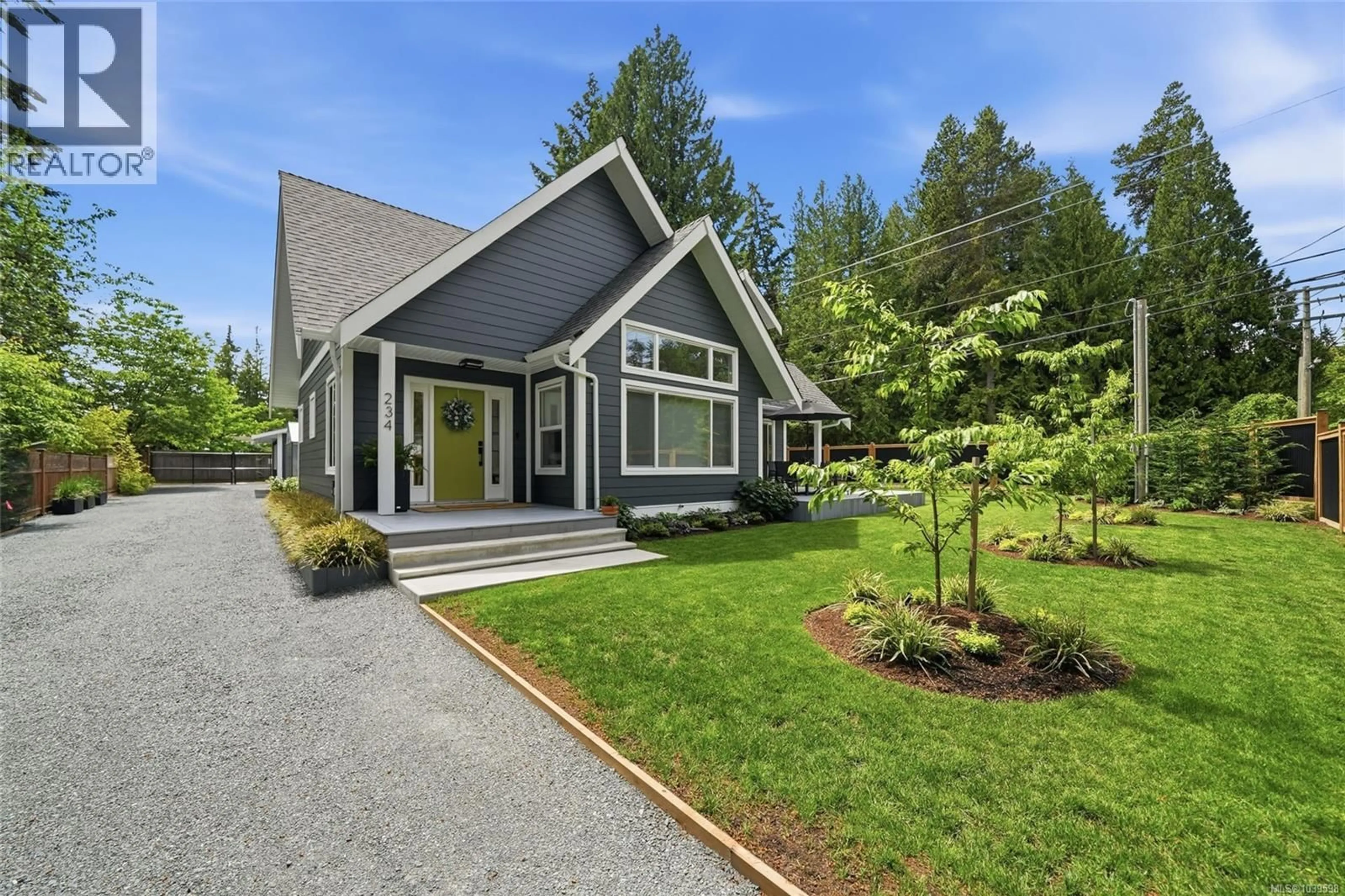 Home with vinyl exterior material, street for 234 FERN ROAD WEST, Qualicum Beach British Columbia V9K1S4