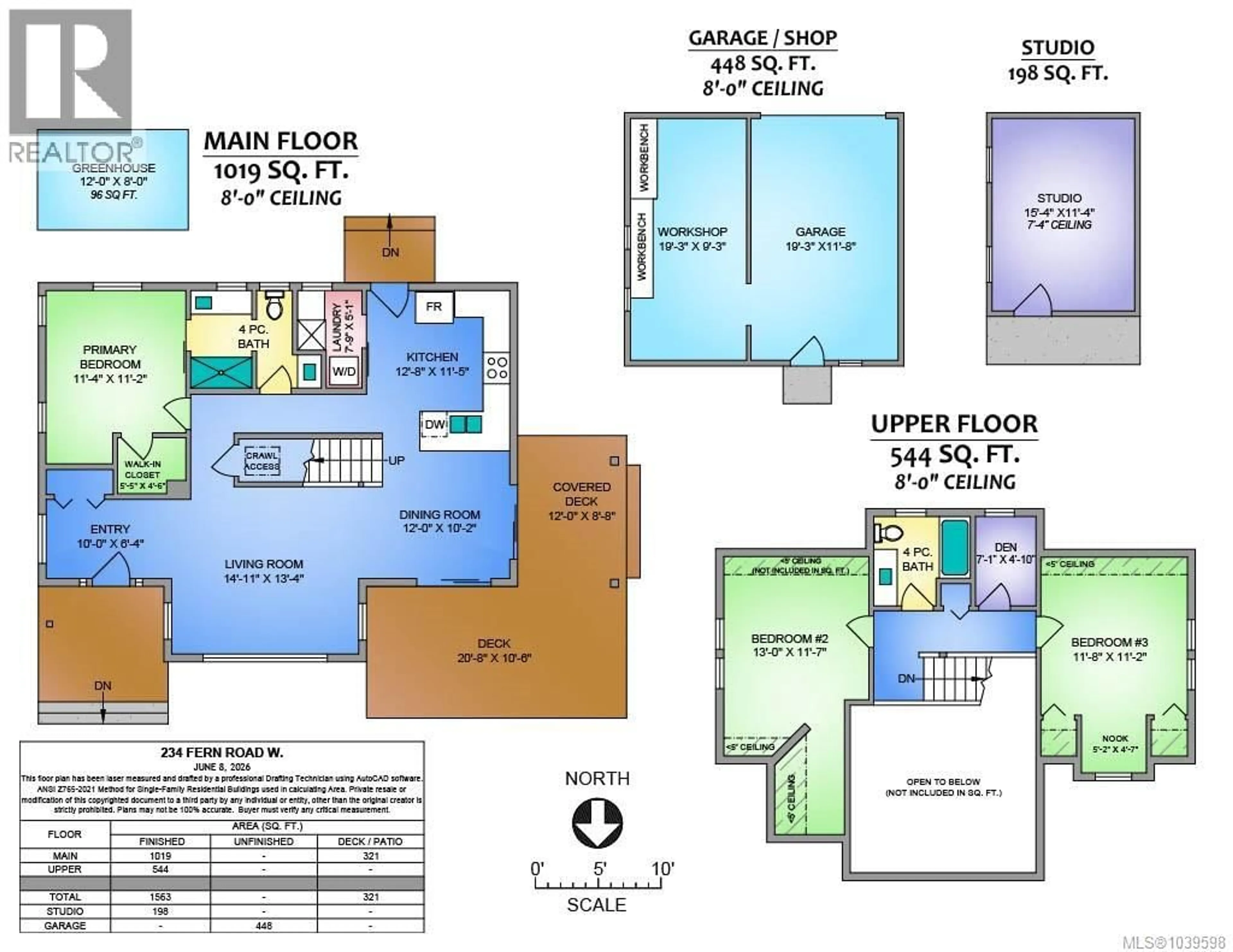 Floor plan for 234 FERN ROAD WEST, Qualicum Beach British Columbia V9K1S4