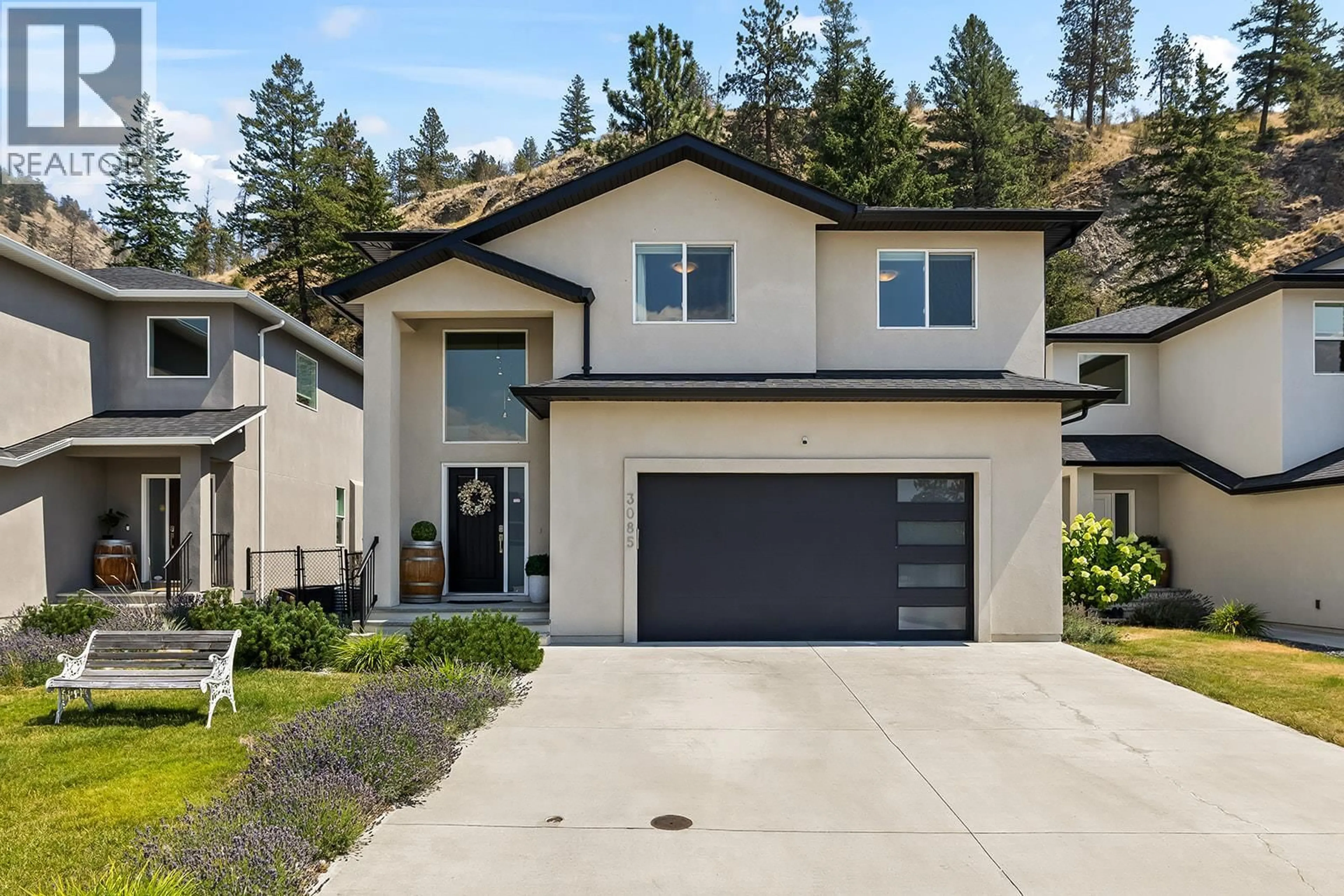 Home with vinyl exterior material, street for 3085 RIESLING WAY, West Kelowna British Columbia V4T3M7