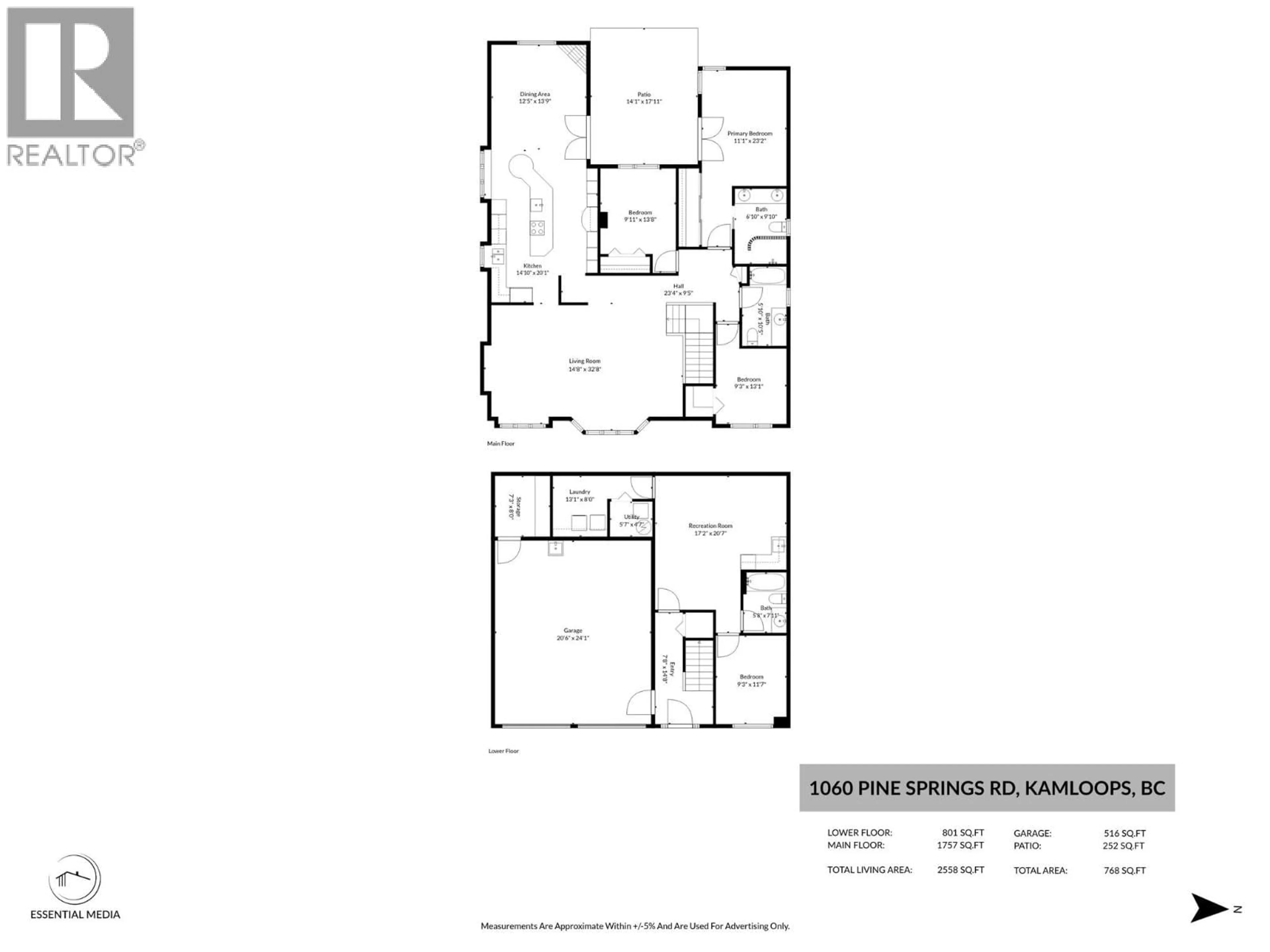 Floor plan for 1060 PINE SPRINGS ROAD, Kamloops British Columbia V2B8A8