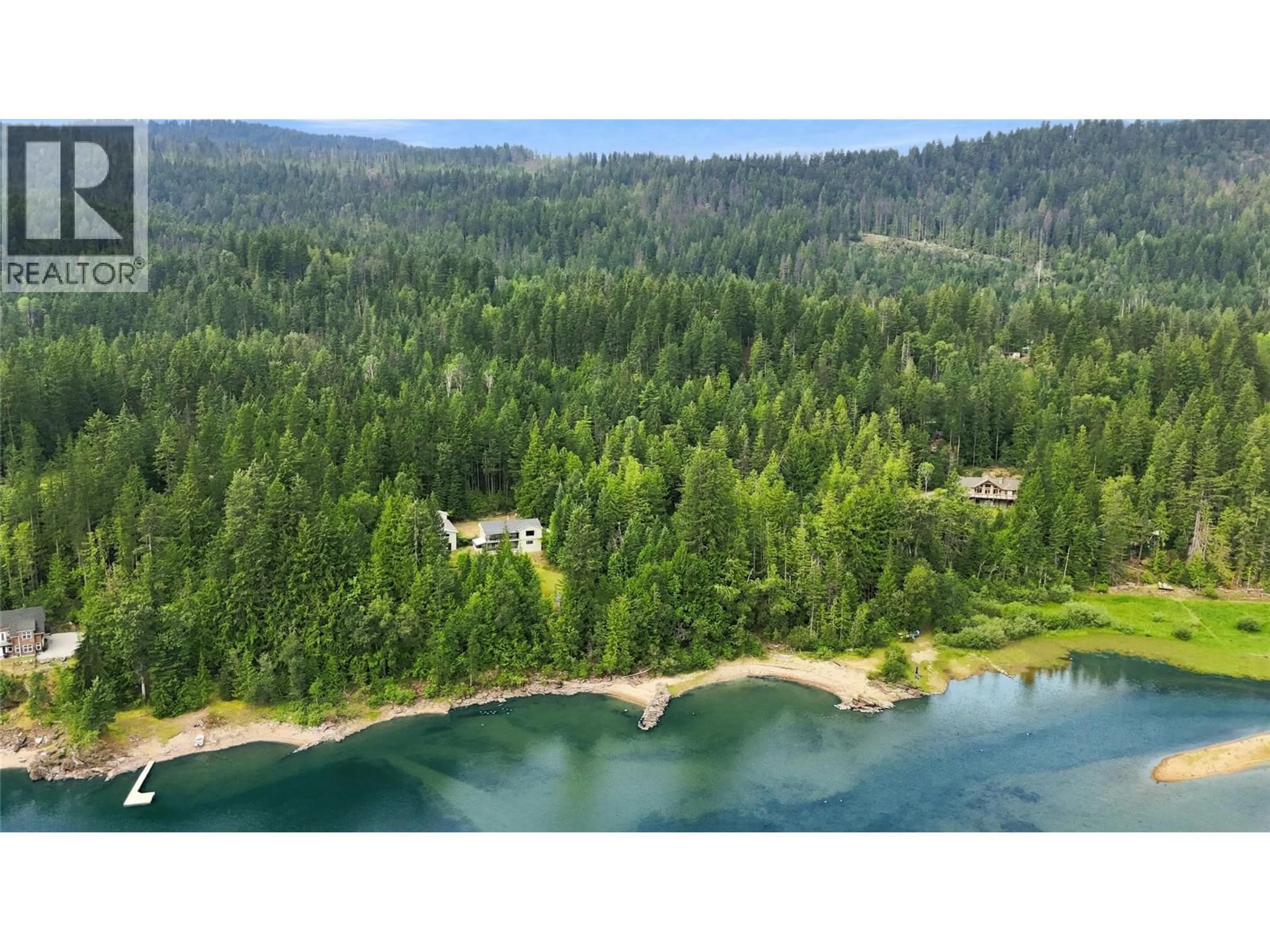 A pic from outside/outdoor area/front of a property/back of a property/a pic from drone, water/lake/river/ocean view for 15730 PETERS ROAD, Crawford Bay British Columbia V0B1E0