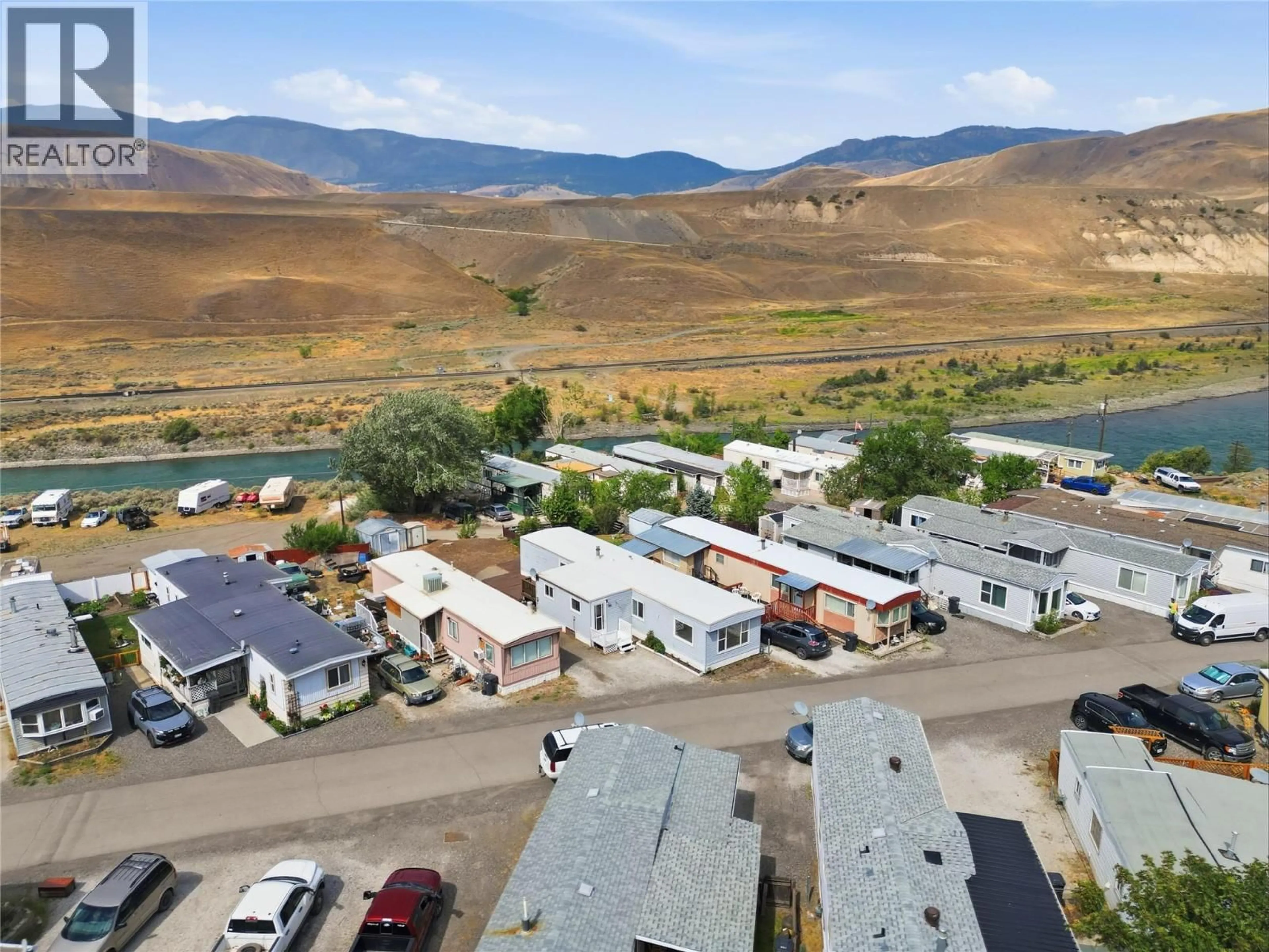 A pic from outside/outdoor area/front of a property/back of a property/a pic from drone, mountain view for 20 - 1000 MESA VISTA COURT, Ashcroft British Columbia V0K1A0