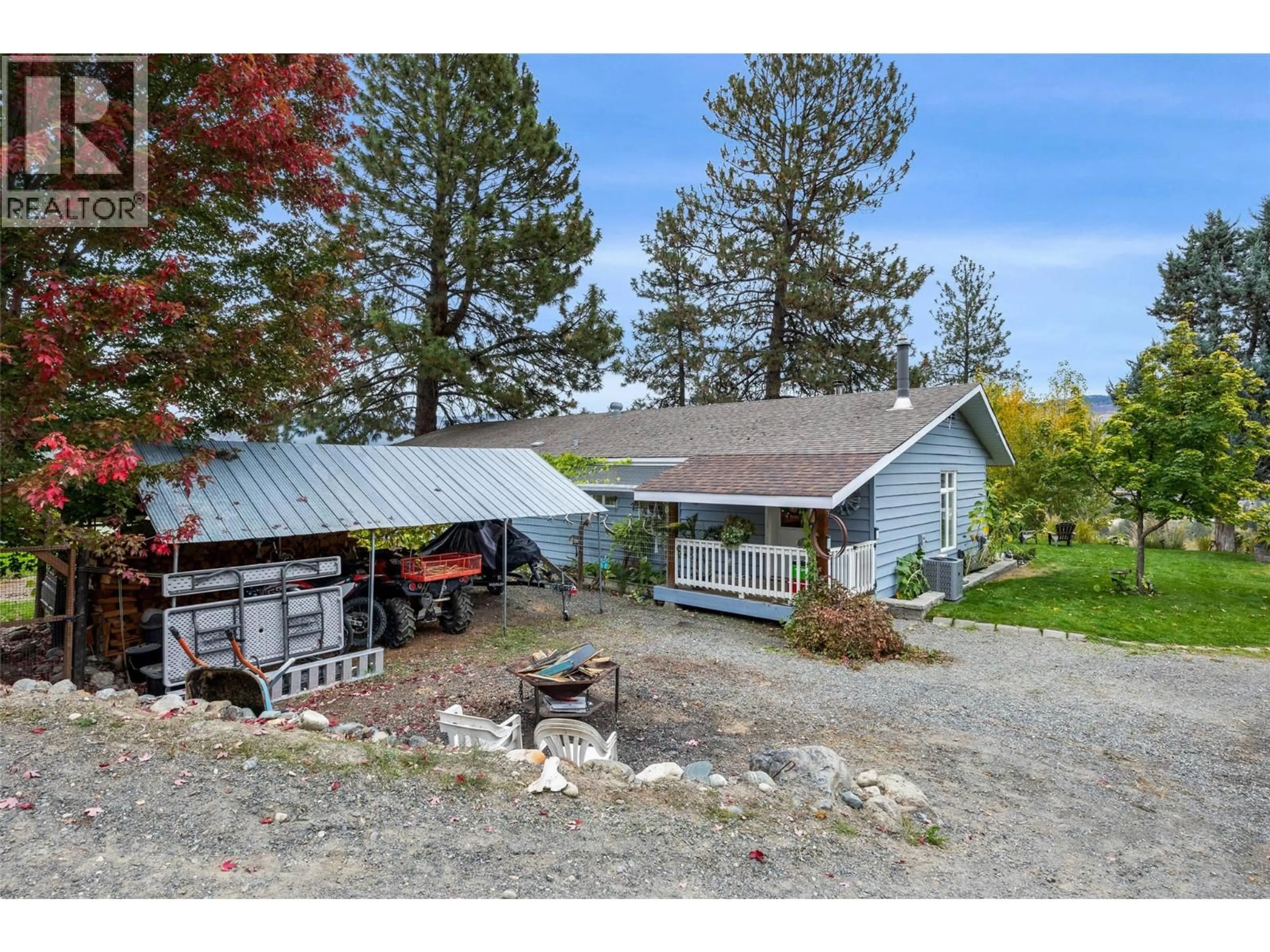 A pic from outside/outdoor area/front of a property/back of a property/a pic from drone, mountain view for 850 INSKIP ROAD, Kamloops British Columbia V2B8N7