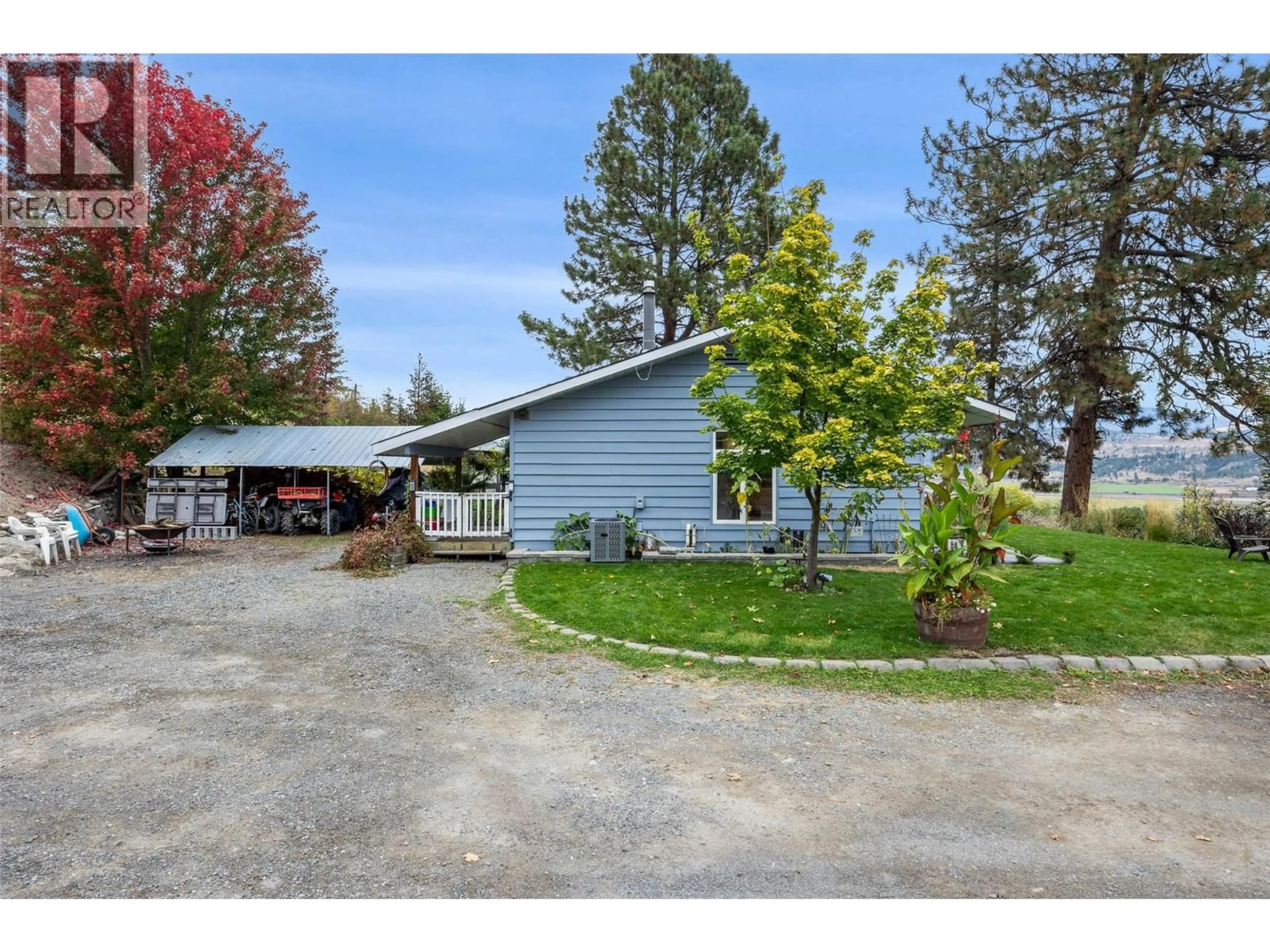 A pic from outside/outdoor area/front of a property/back of a property/a pic from drone, street for 850 INSKIP ROAD, Kamloops British Columbia V2B8N7