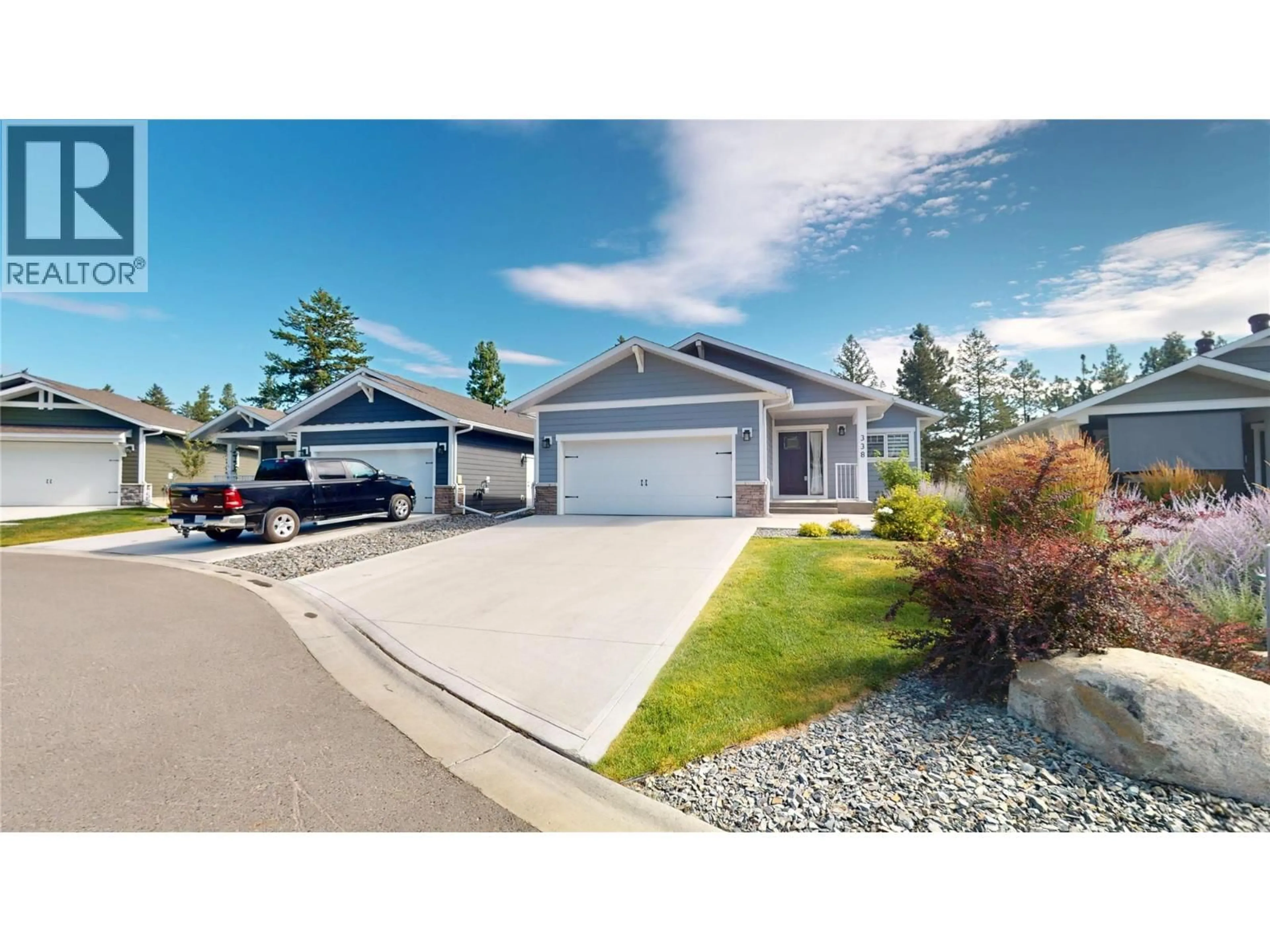 Home with vinyl exterior material, street for 338 LEGACY LOOKOUT, Cranbrook British Columbia V1C0E4