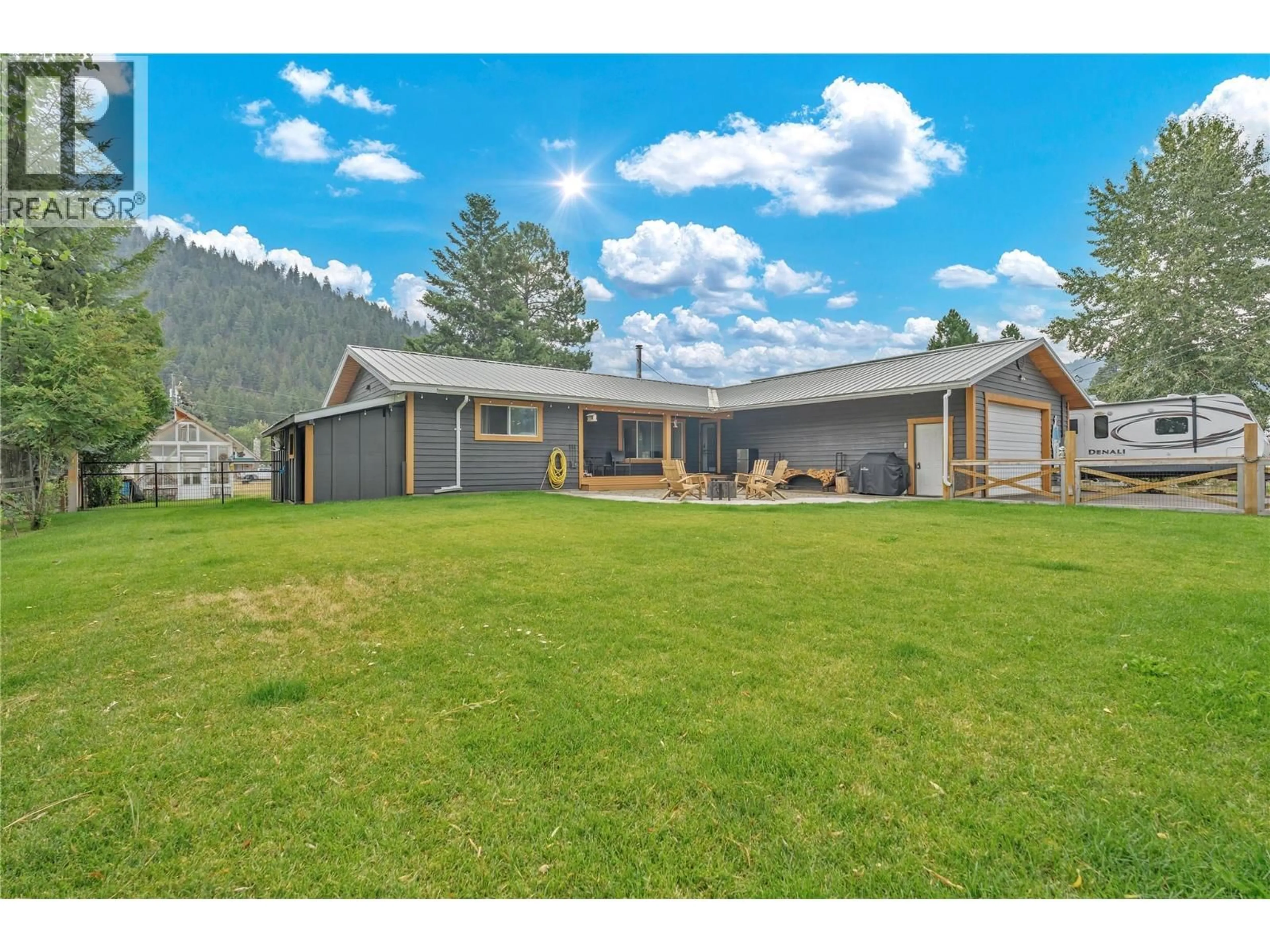 A pic from outside/outdoor area/front of a property/back of a property/a pic from drone, mountain view for 2605 OTTER AVENUE, Tulameen British Columbia V0X1W0