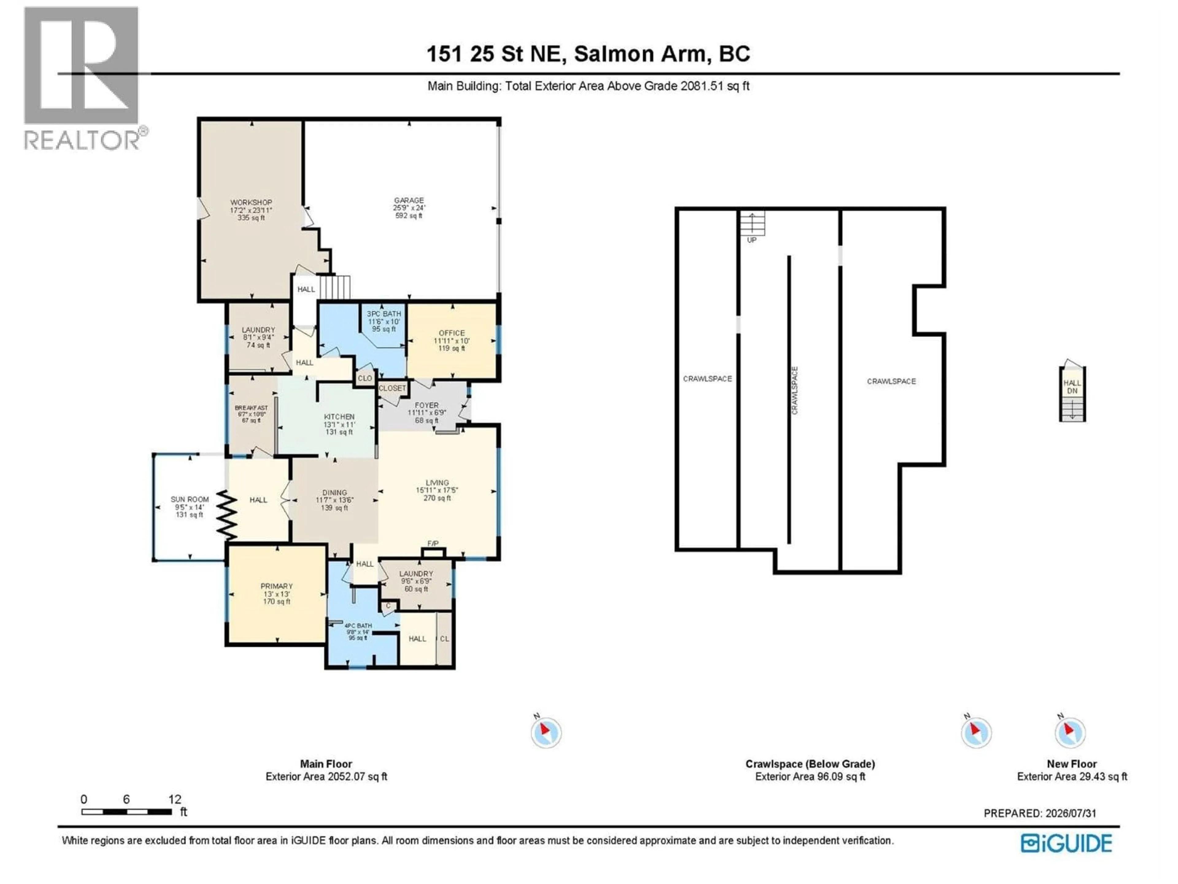Floor plan for 151 25 STREET NORTHEAST, Salmon Arm British Columbia V1E2A8