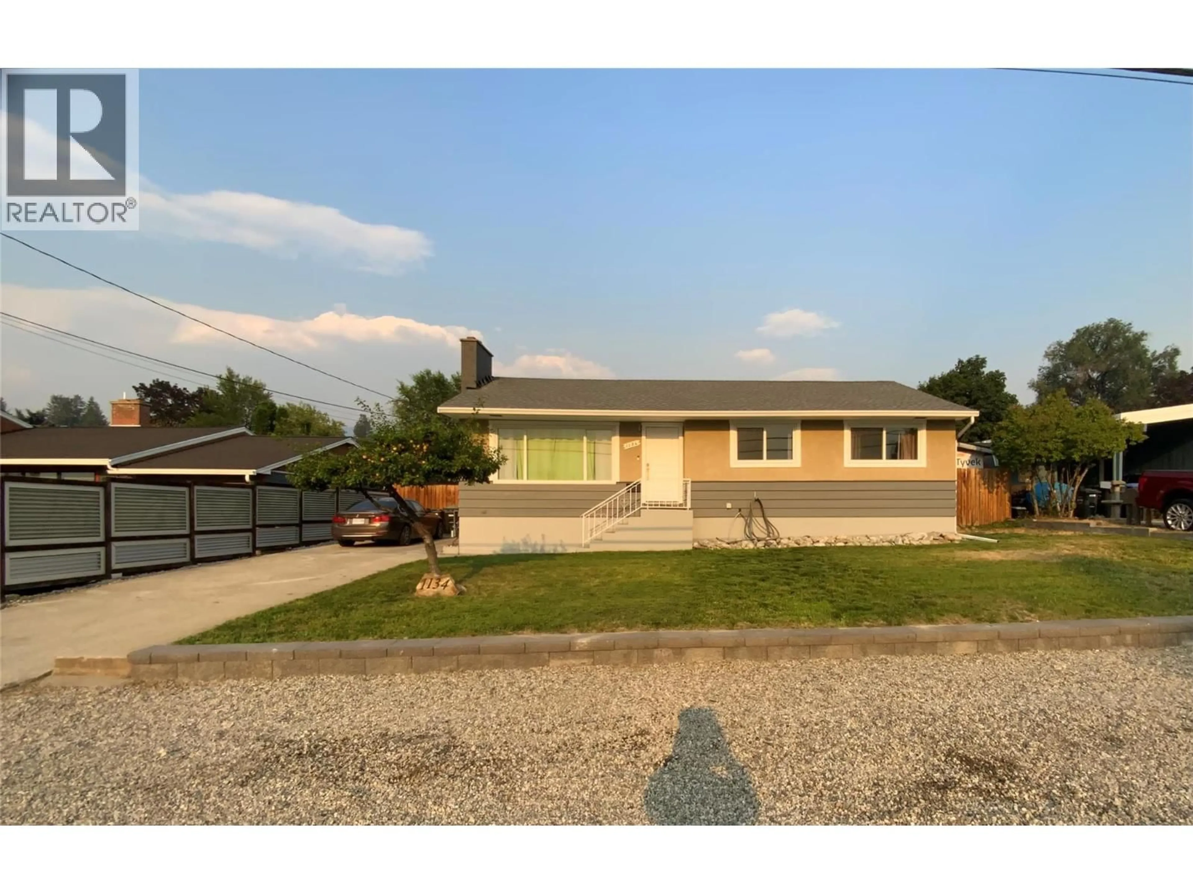 A pic from outside/outdoor area/front of a property/back of a property/a pic from drone, street for 1134 WOODLANDS DRIVE, Penticton British Columbia V2A3Z6