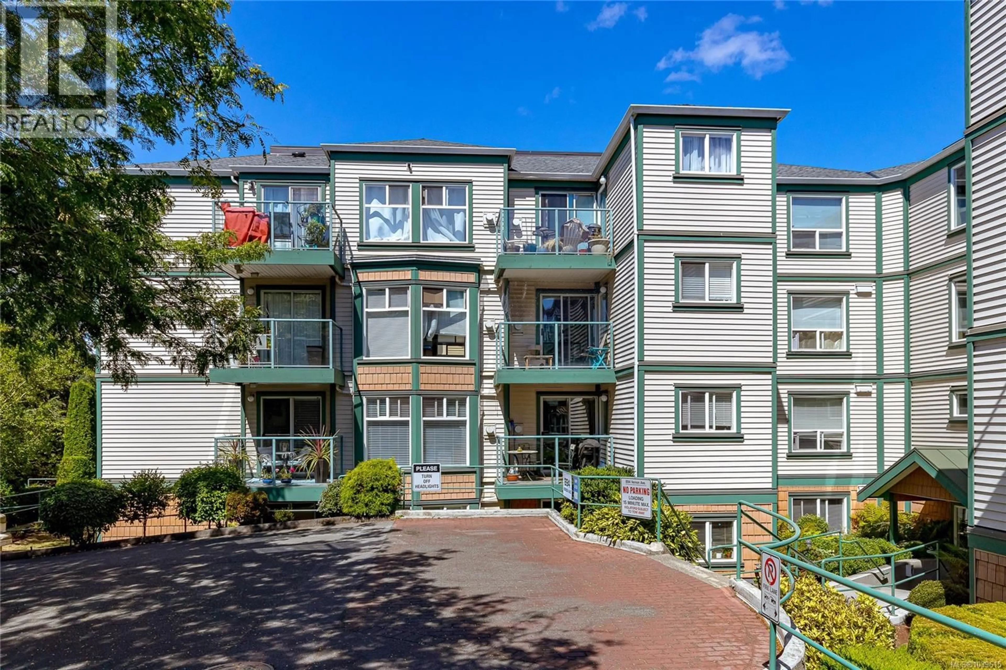 A pic from outside/outdoor area/front of a property/back of a property/a pic from drone, unknown for 212 - 894 VERNON AVENUE, Saanich British Columbia V8X2W6