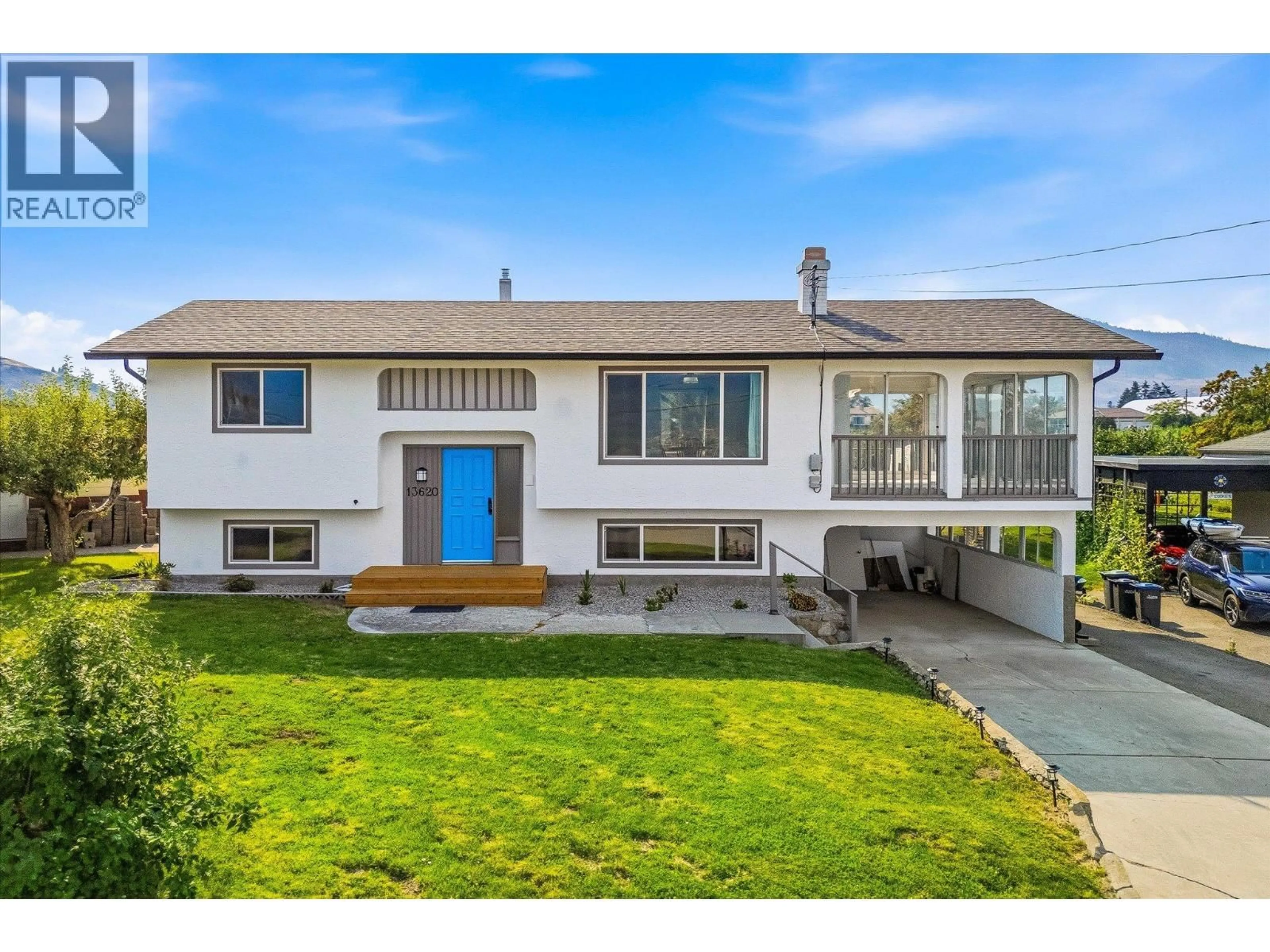 Home with vinyl exterior material, street for 13620 COOKE AVENUE, Summerland British Columbia V0H1Z1