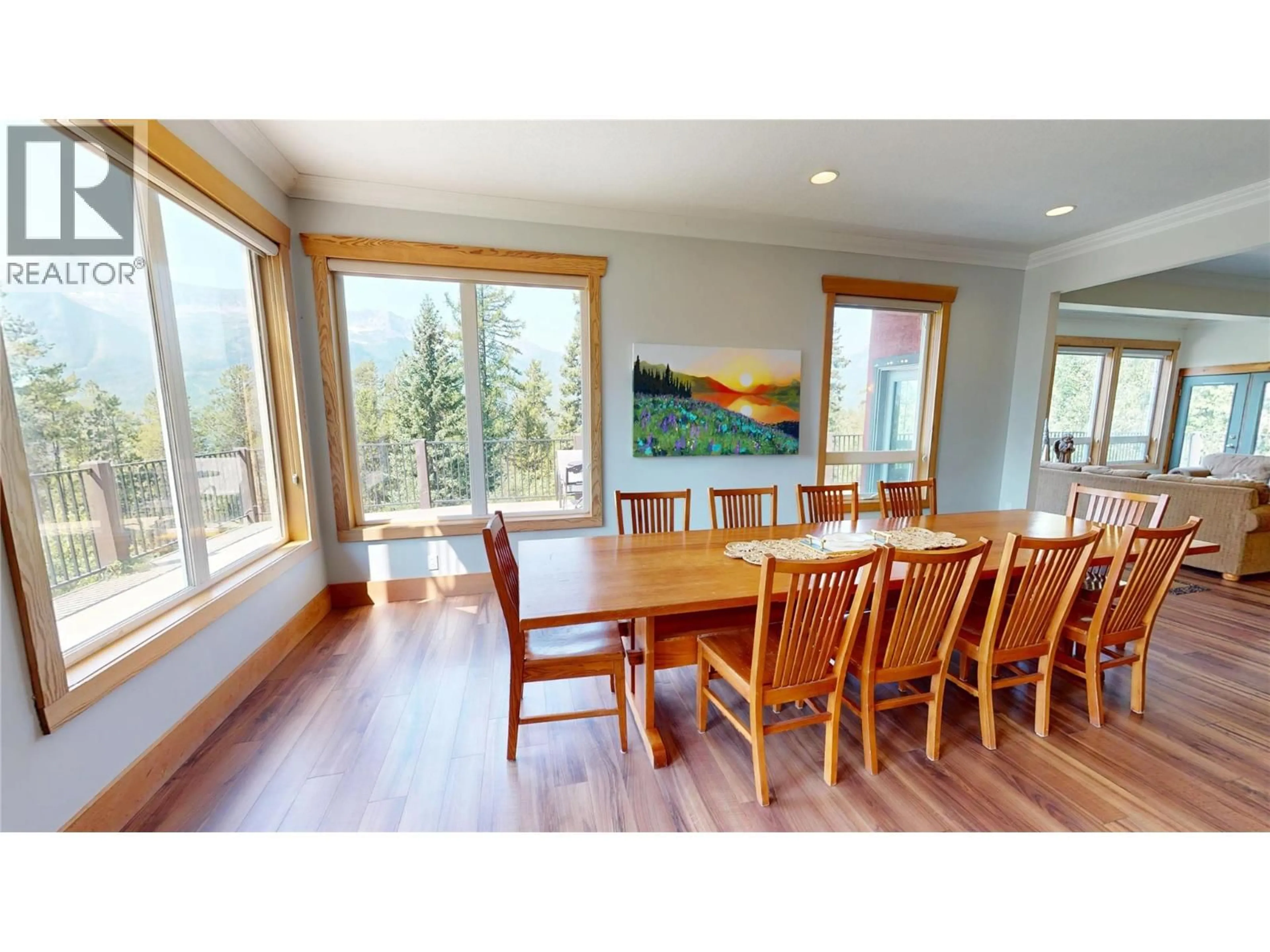 Dining room, wood/laminate floor for 3934 COKATO ROAD, Fernie British Columbia V0B1M4
