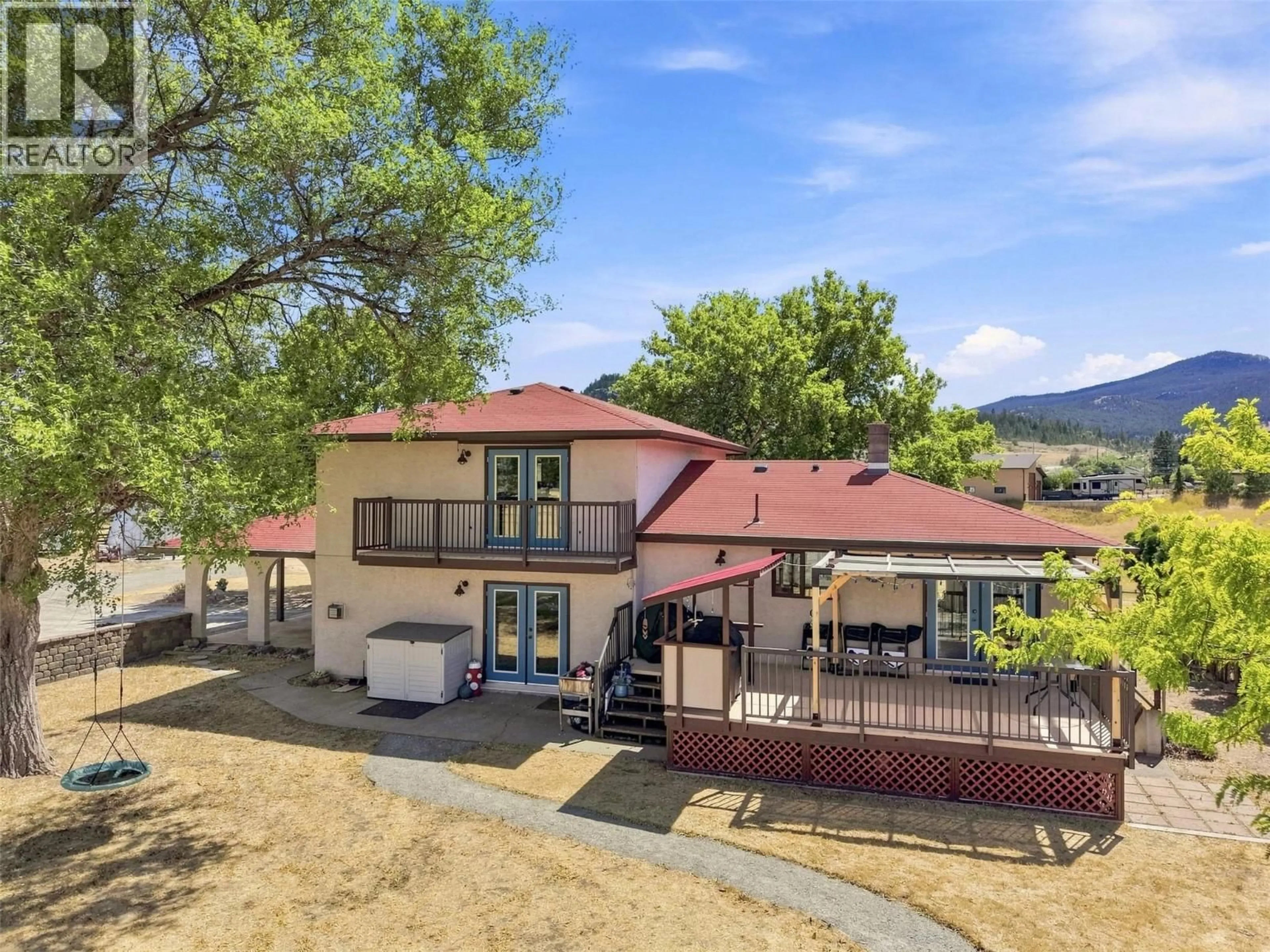 A pic from outside/outdoor area/front of a property/back of a property/a pic from drone, mountain view for 8060 BARNHARTVALE ROAD, Kamloops British Columbia V2C6V9