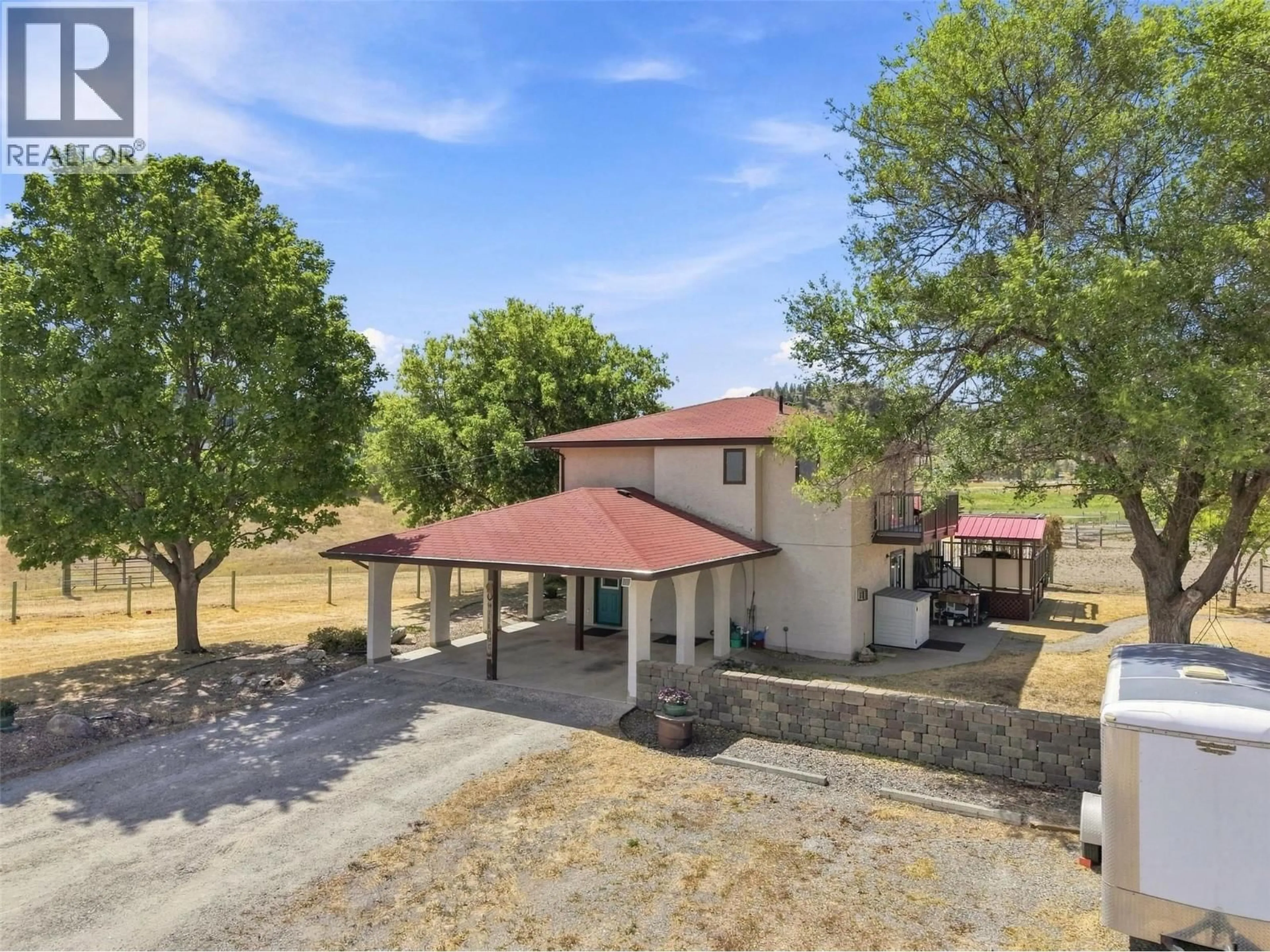 A pic from outside/outdoor area/front of a property/back of a property/a pic from drone, unknown for 8060 BARNHARTVALE ROAD, Kamloops British Columbia V2C6V9