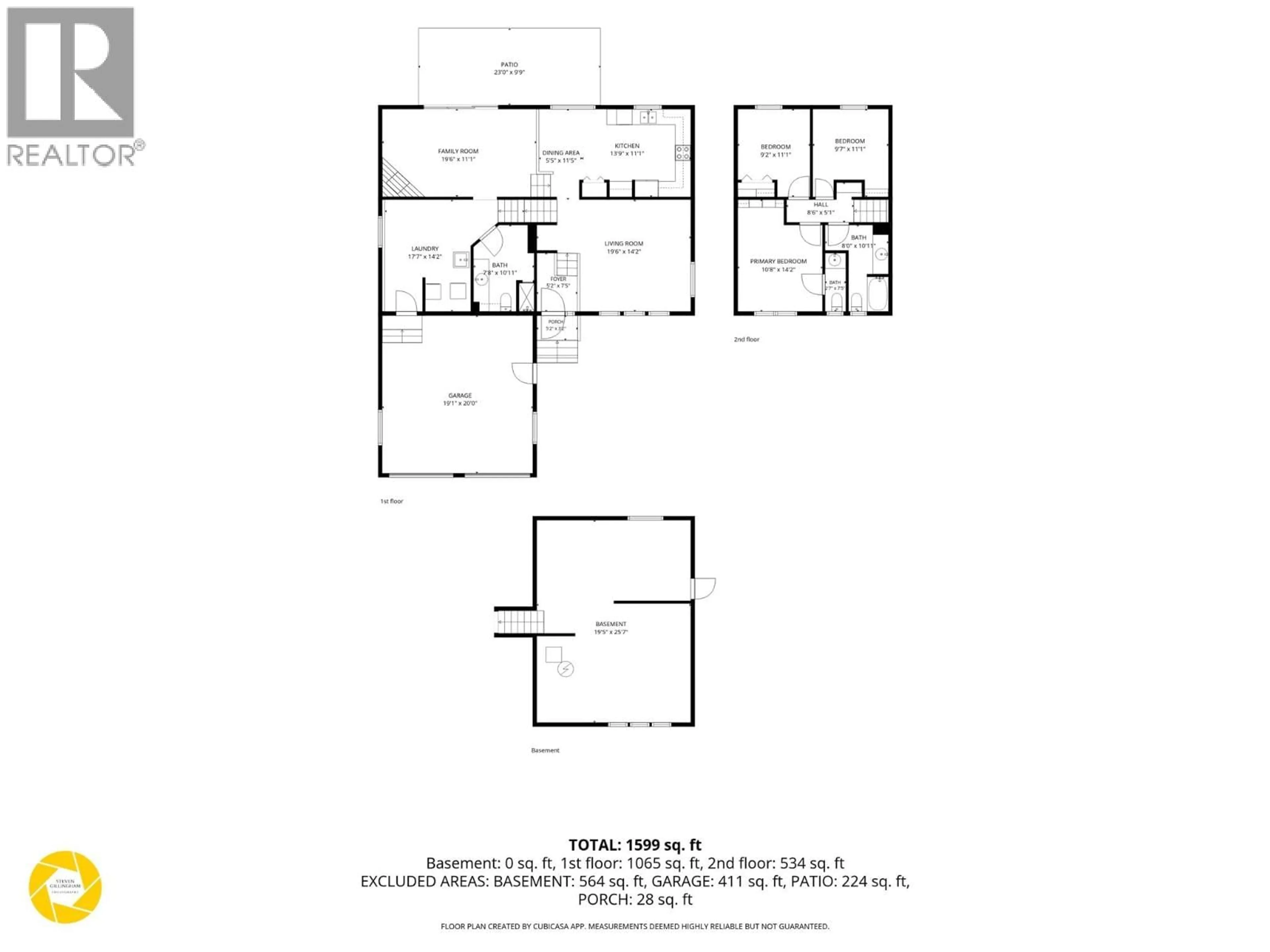 Floor plan for 1579 NAPIER PLACE, Kamloops British Columbia V2B7S1