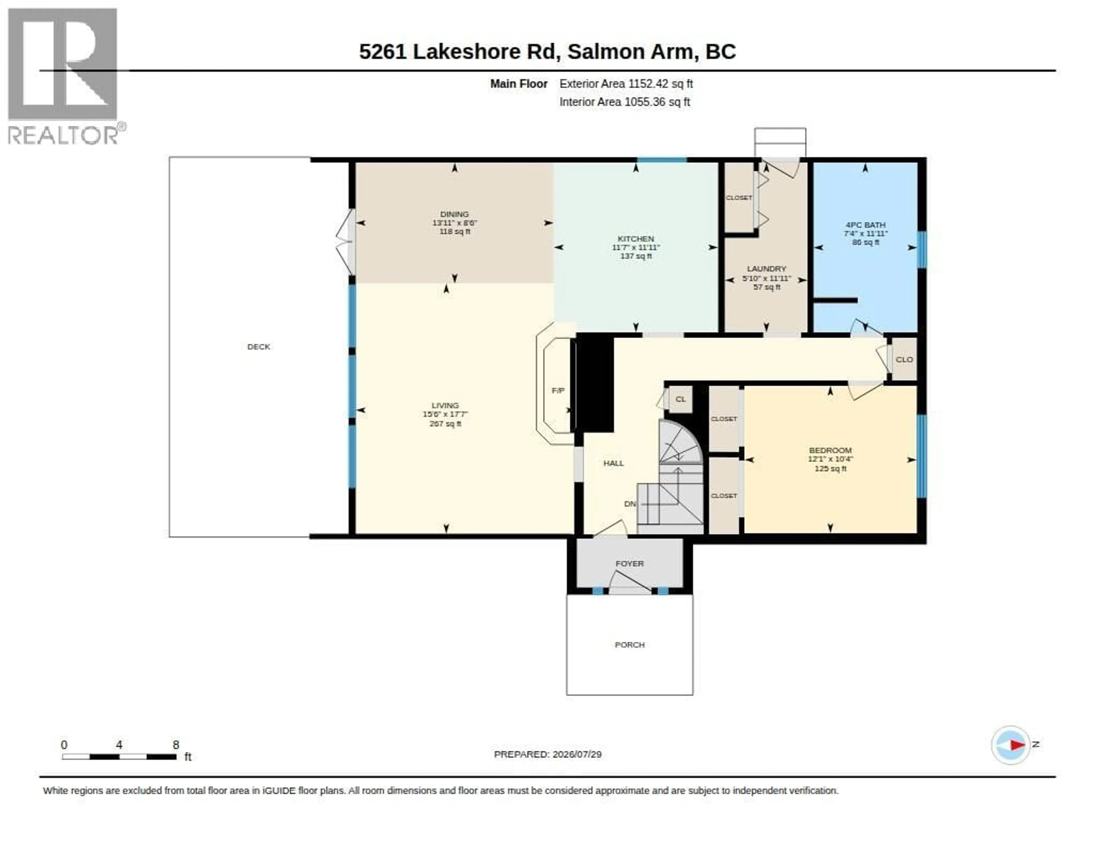 Floor plan for 5261 LAKESHORE ROAD NORTHEAST, Salmon Arm British Columbia V1E3P5