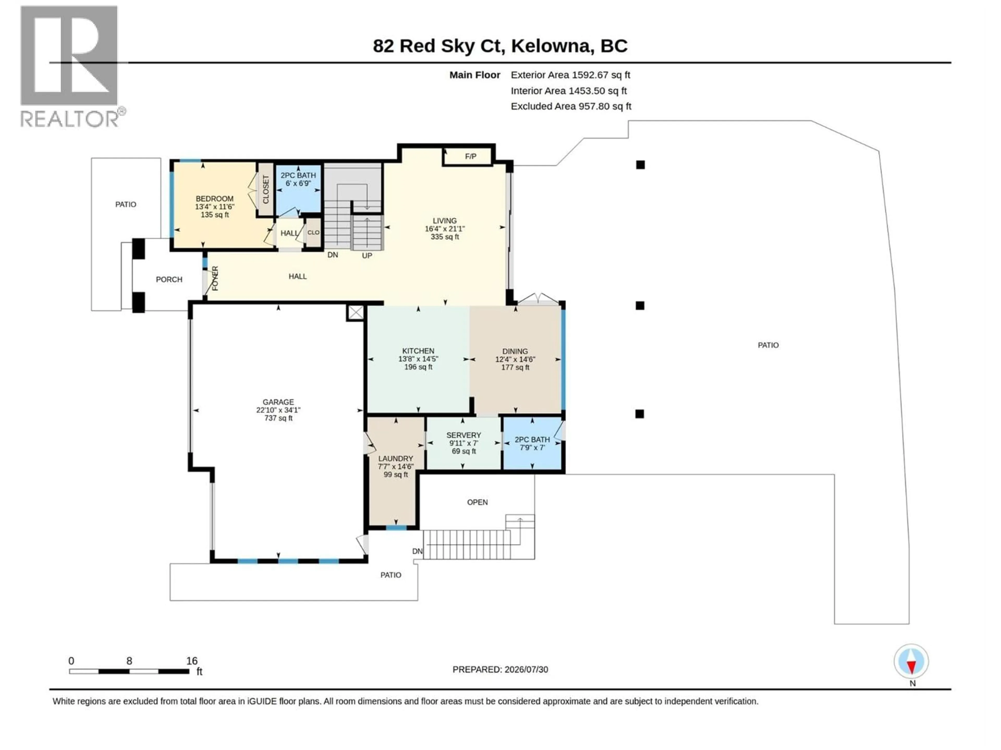 Floor plan for 82 RED SKY COURT, Kelowna British Columbia V1V3G4