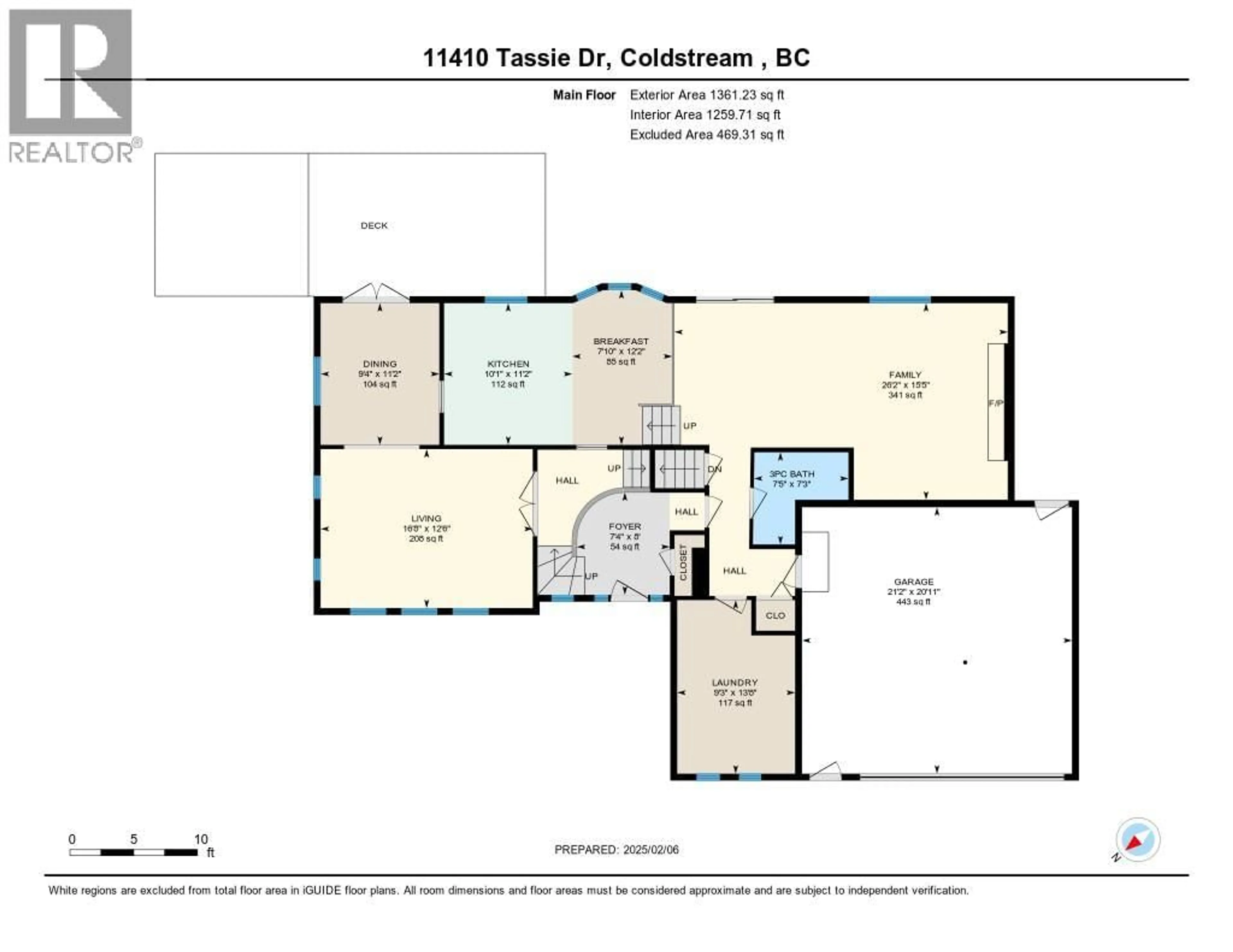 Floor plan for 11410 TASSIE DRIVE, Coldstream British Columbia V1B1H4