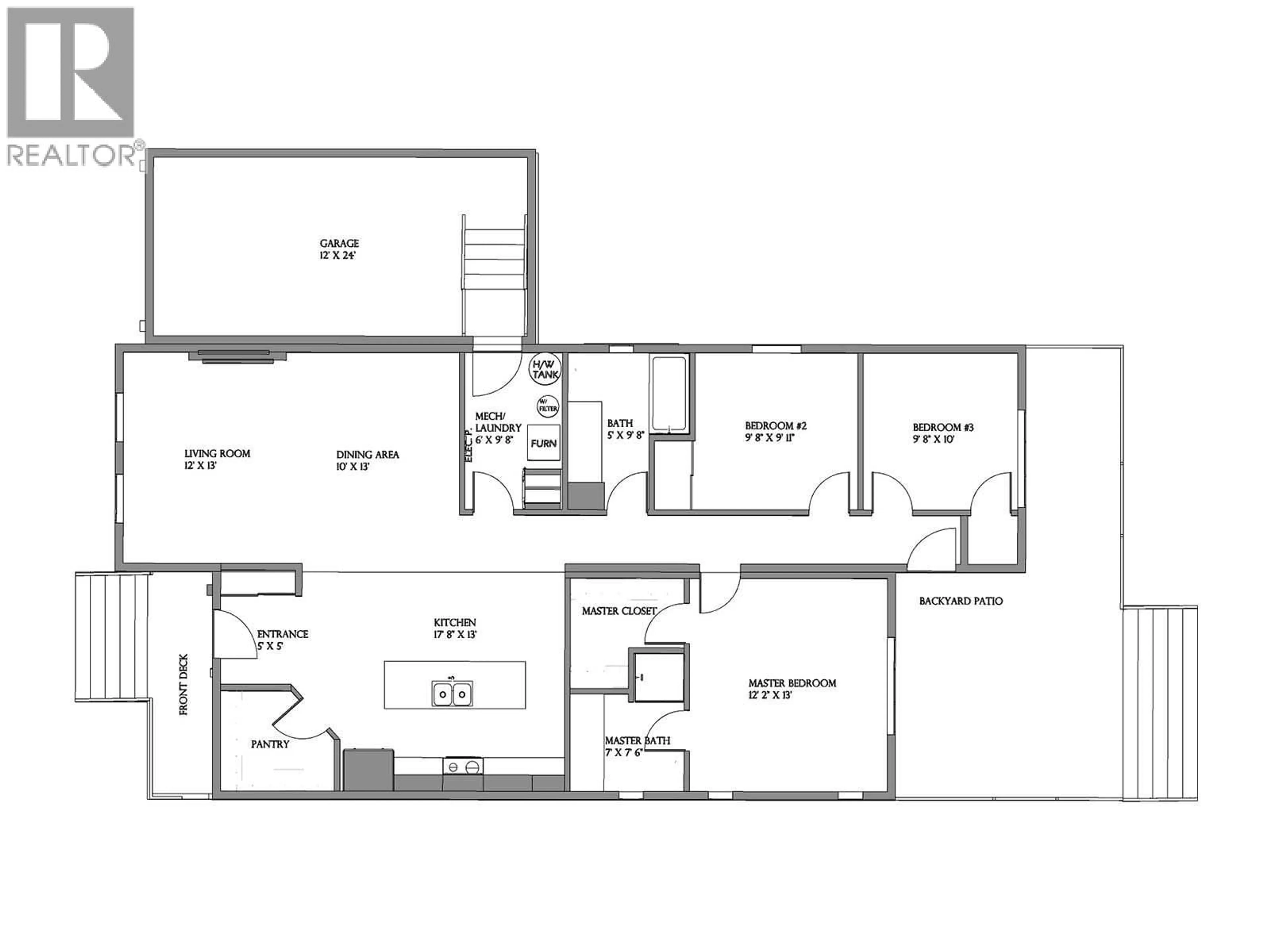 Floor plan for 115 - 8900 JIM BAILEY ROAD, Kelowna British Columbia V4V1E5