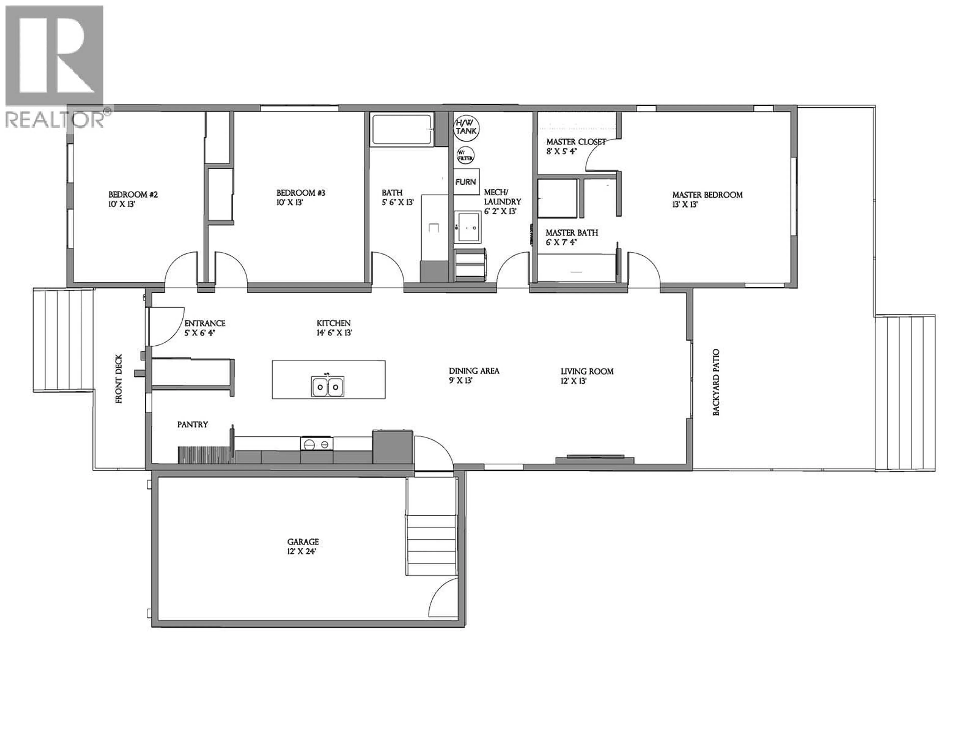 Floor plan for 112 - 8900 JIM BAILEY ROAD, Kelowna British Columbia V4V1E5