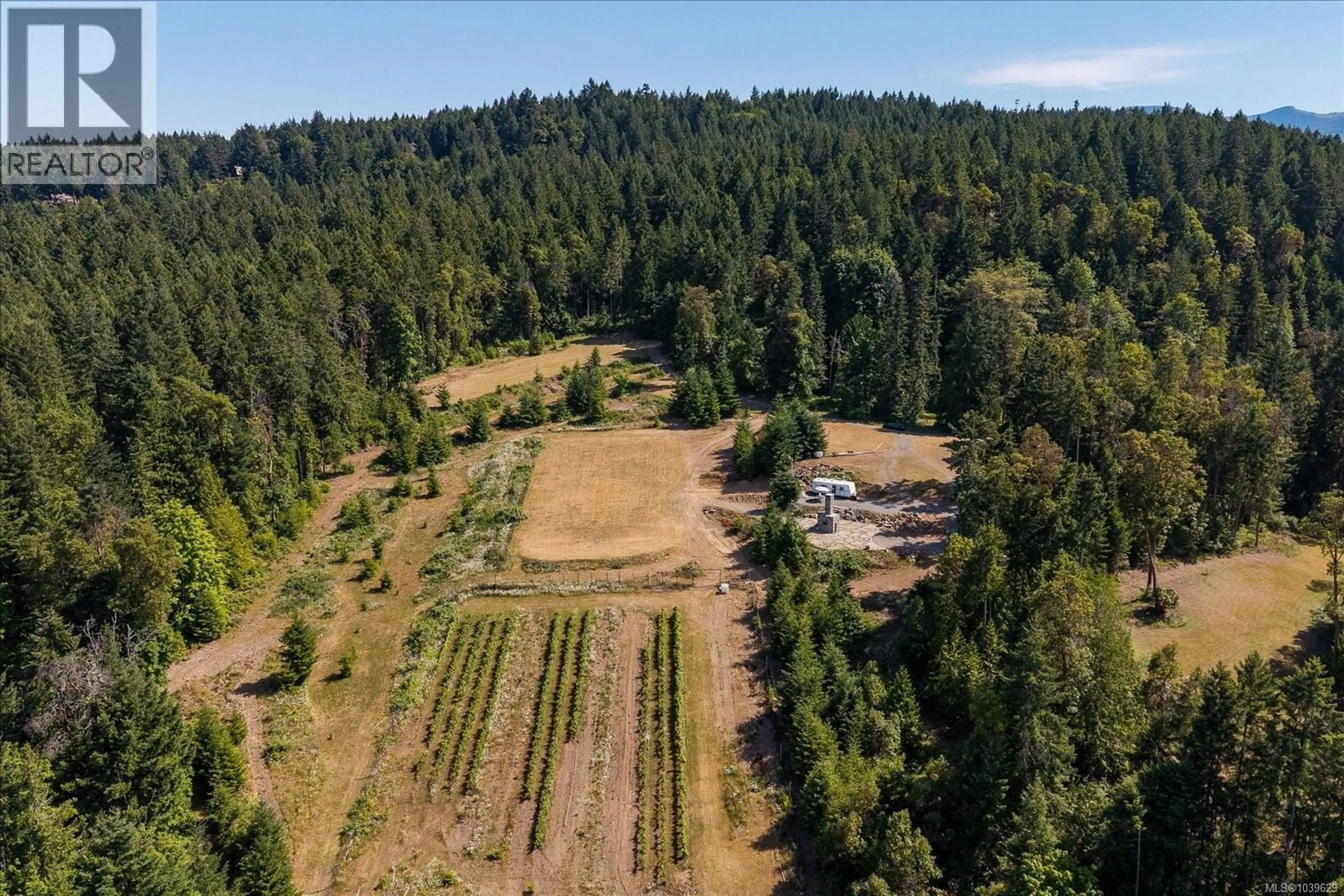 A pic from outside/outdoor area/front of a property/back of a property/a pic from drone, forest/trees view for 13520 ROUNDUP DRIVE, Ladysmith British Columbia V9G1H4