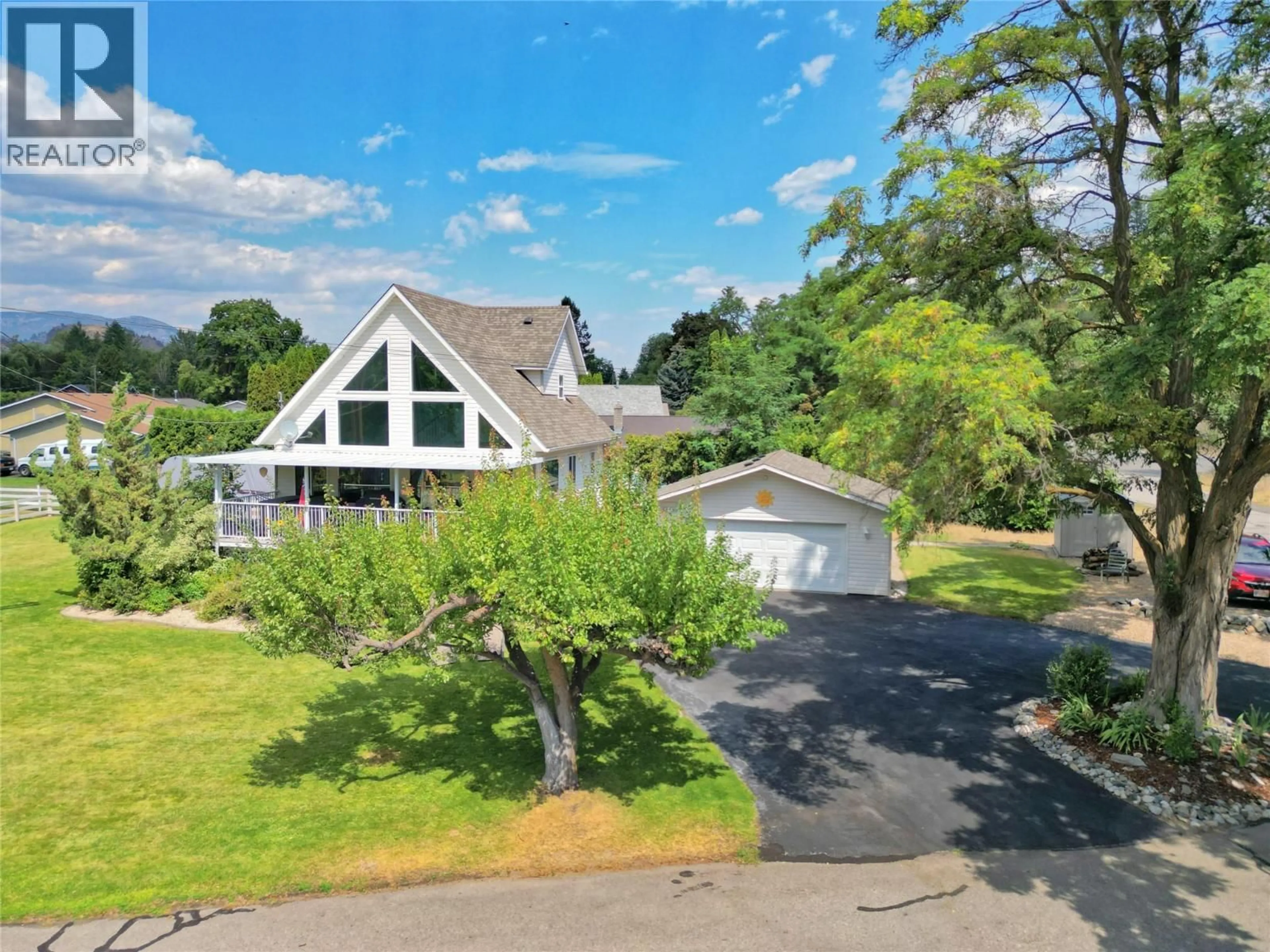 A pic from outside/outdoor area/front of a property/back of a property/a pic from drone, water/lake/river/ocean view for 5012 14TH AVENUE, Okanagan Falls British Columbia V0H1R0