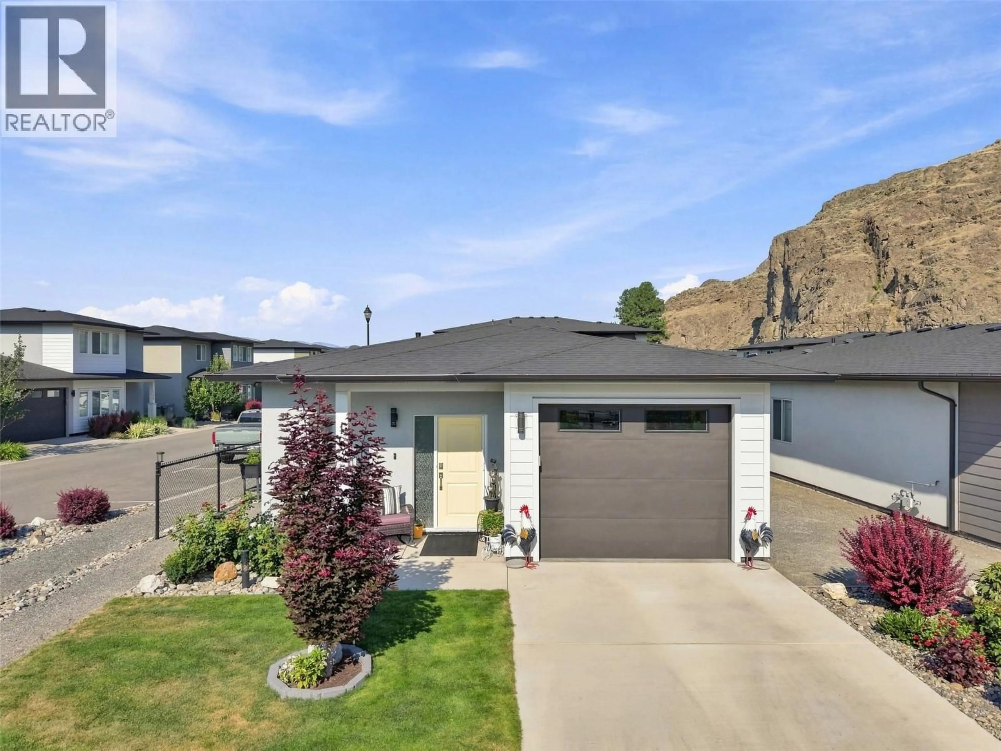 A pic from outside/outdoor area/front of a property/back of a property/a pic from drone, street for 163 - 2683 ORD ROAD, Kamloops British Columbia V2B0J2