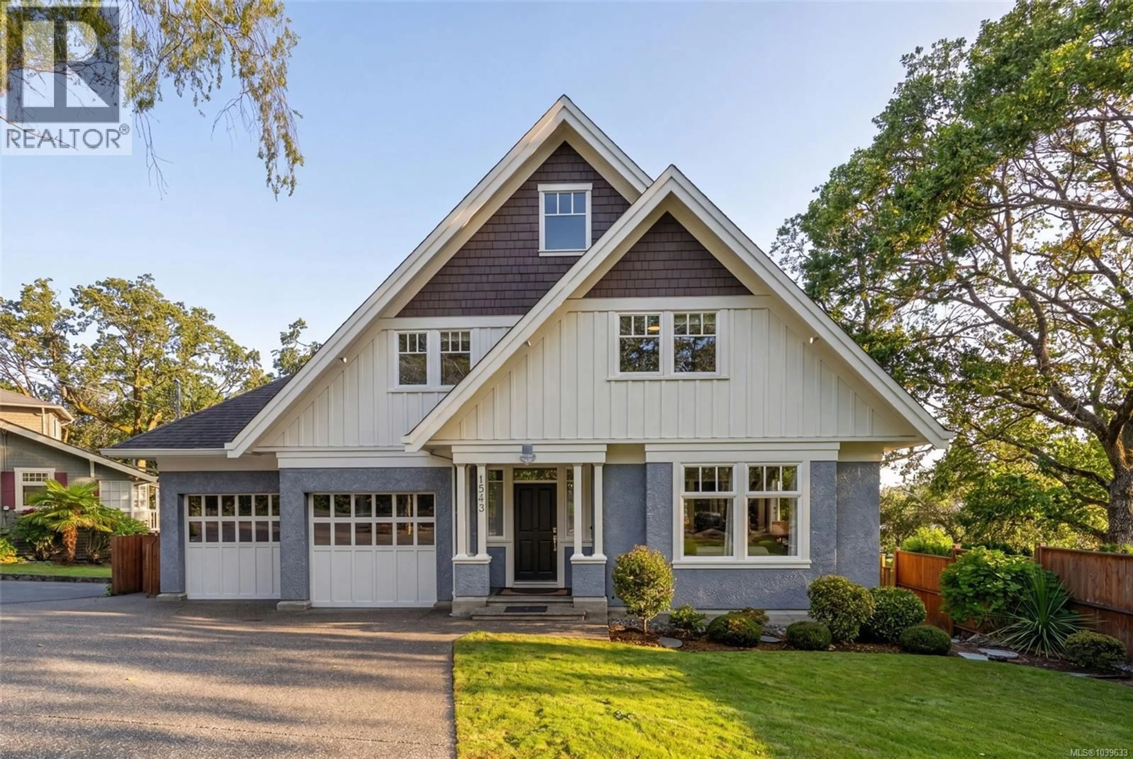 Home with vinyl exterior material, street for 1543 MT. DOUGLAS CROSS ROAD, Saanich British Columbia V8N1Z9