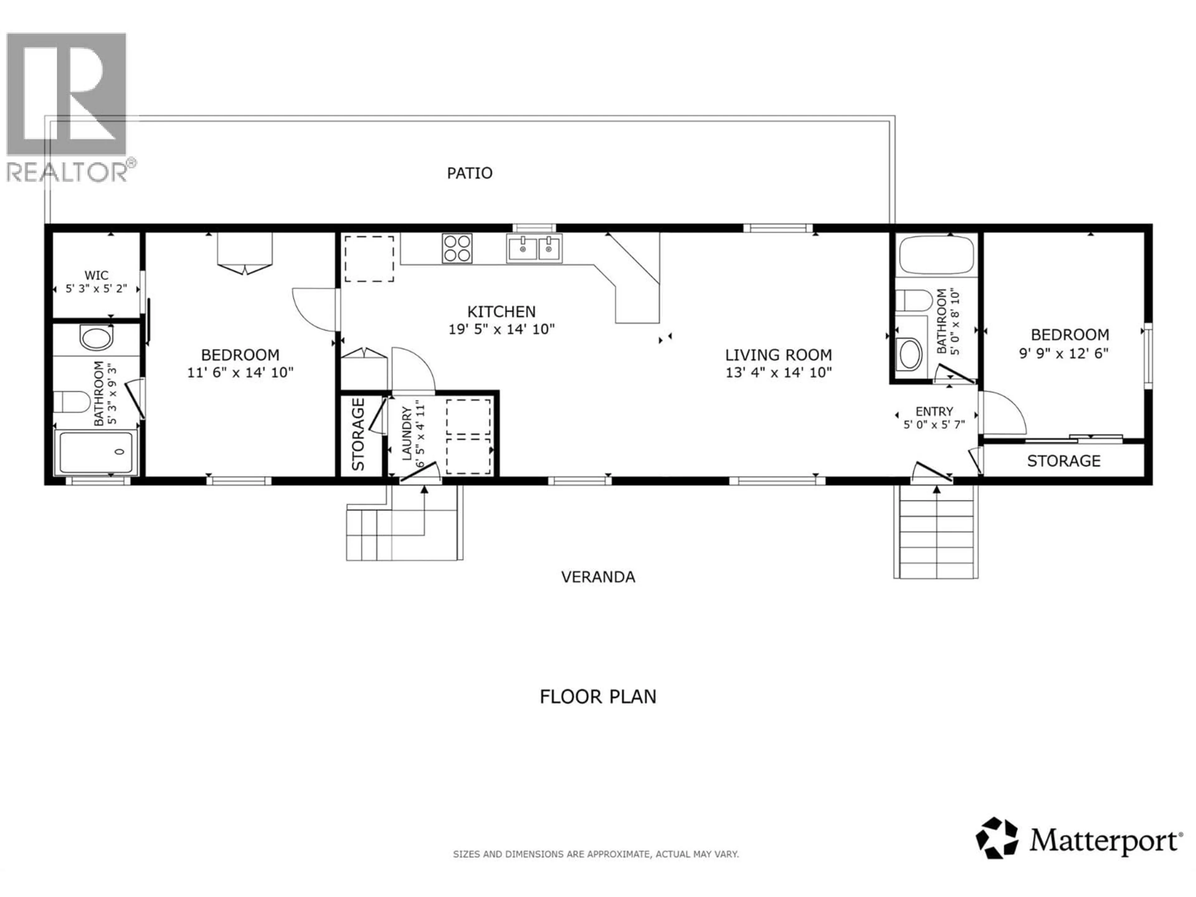 Floor plan for 172 - 15401 KALAMALKA ROAD, Coldstream British Columbia V1B2E3