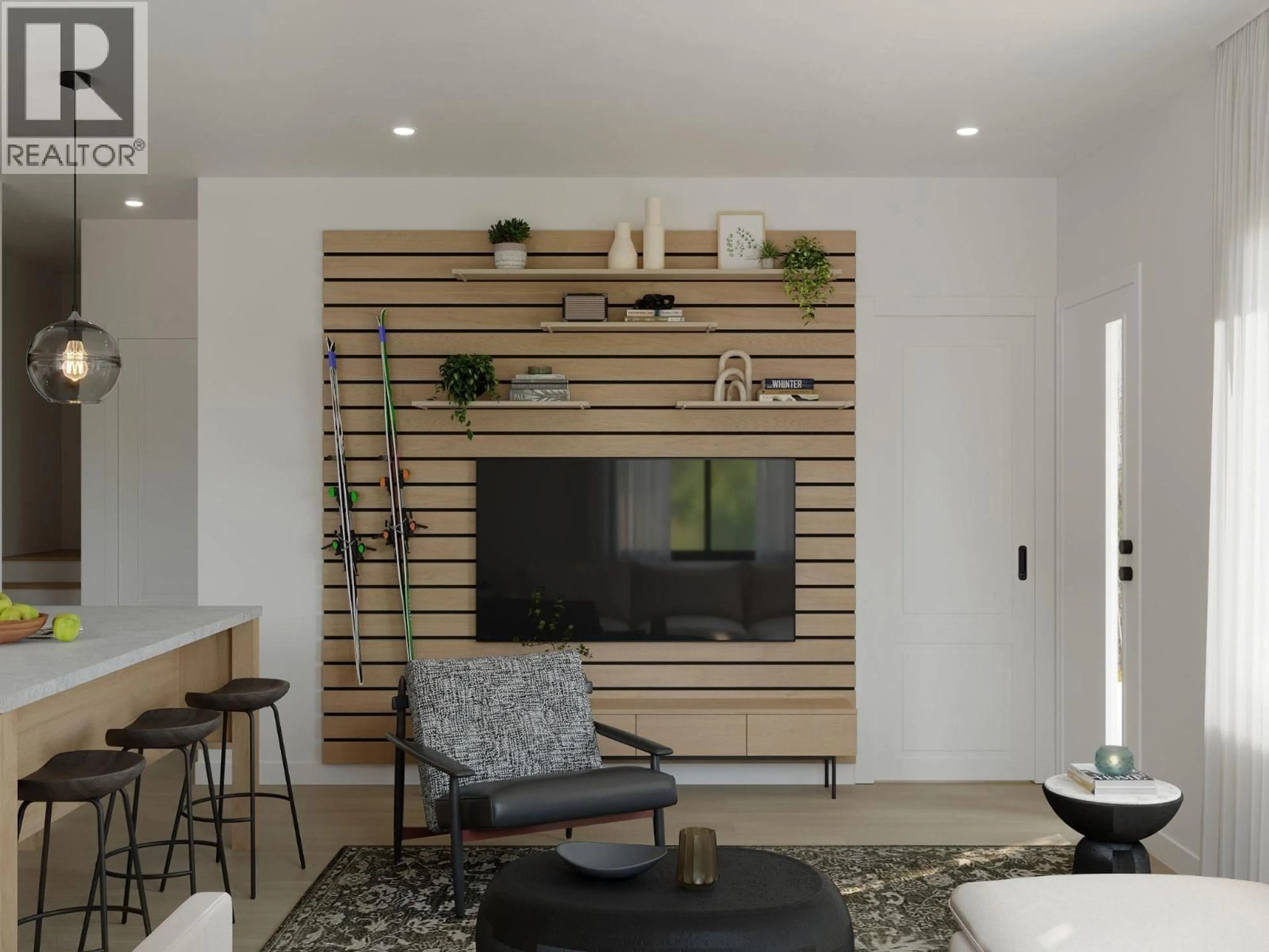 Living room with furniture, wood/laminate floor for 13 - 1015 OSCAR STREET, Revelstoke British Columbia V0E2S1